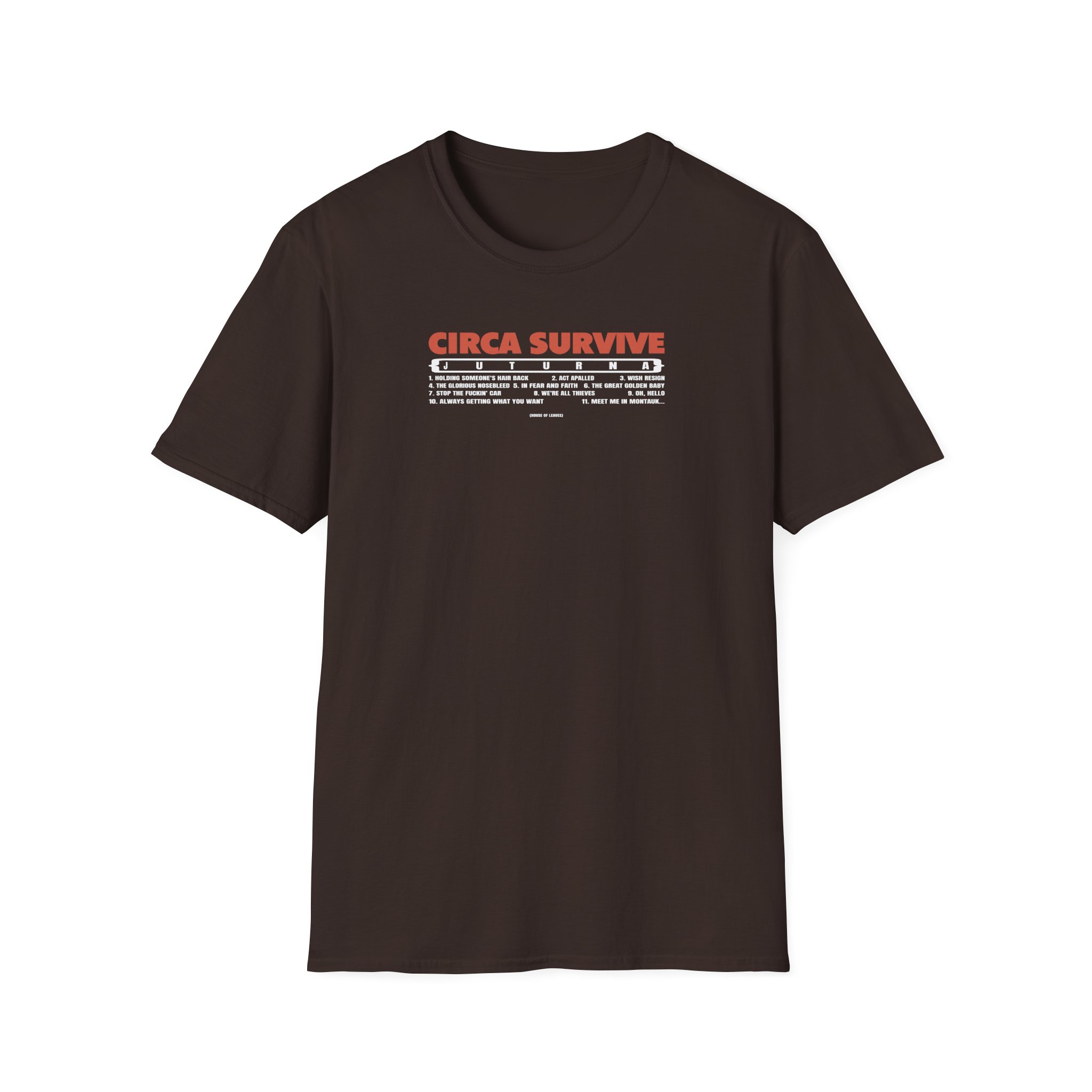 Circa Survive Juturna Tracklist Unisex Softstyle T-Shirt