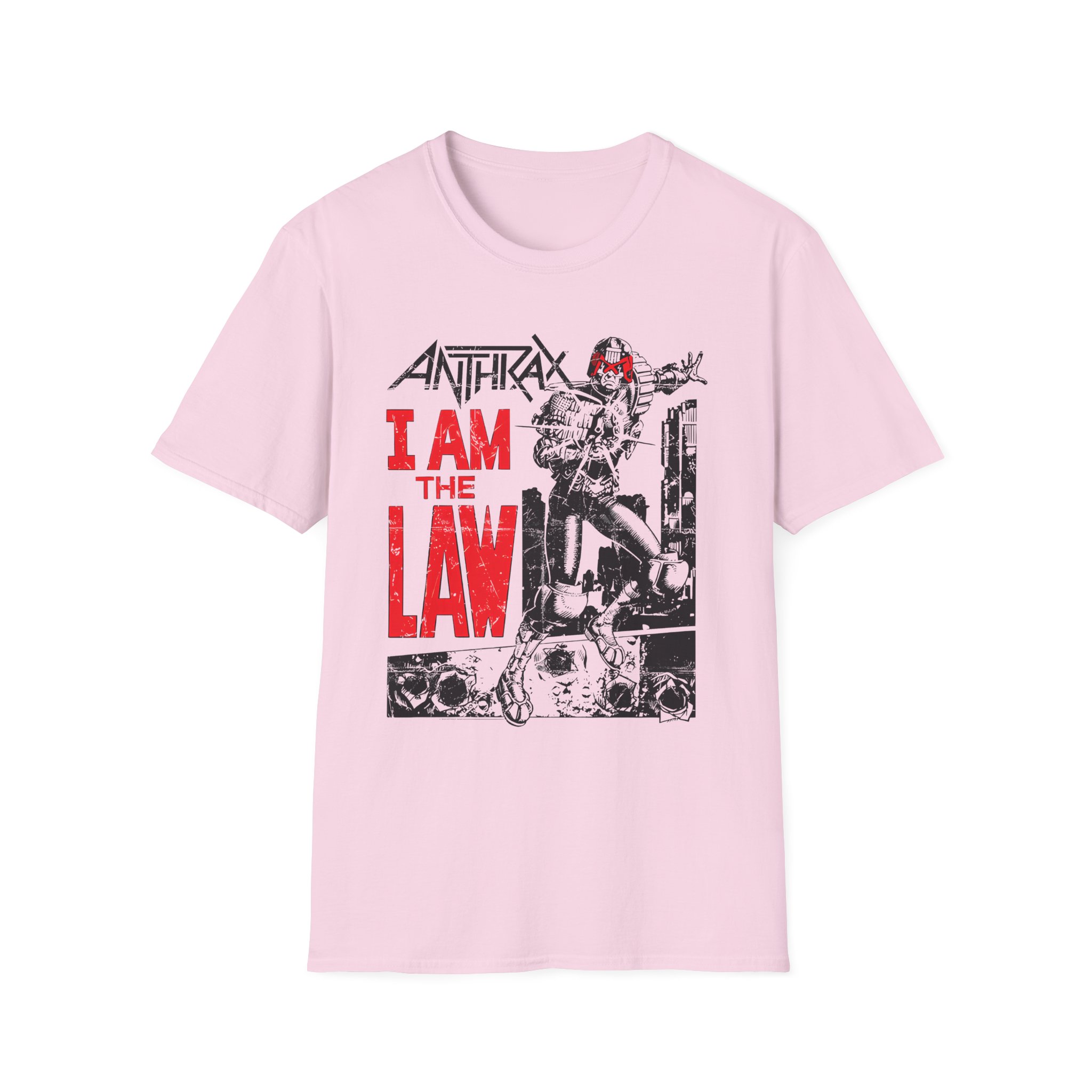 Anthrax I AM THE LAW Unisex Softstyle T-Shirt