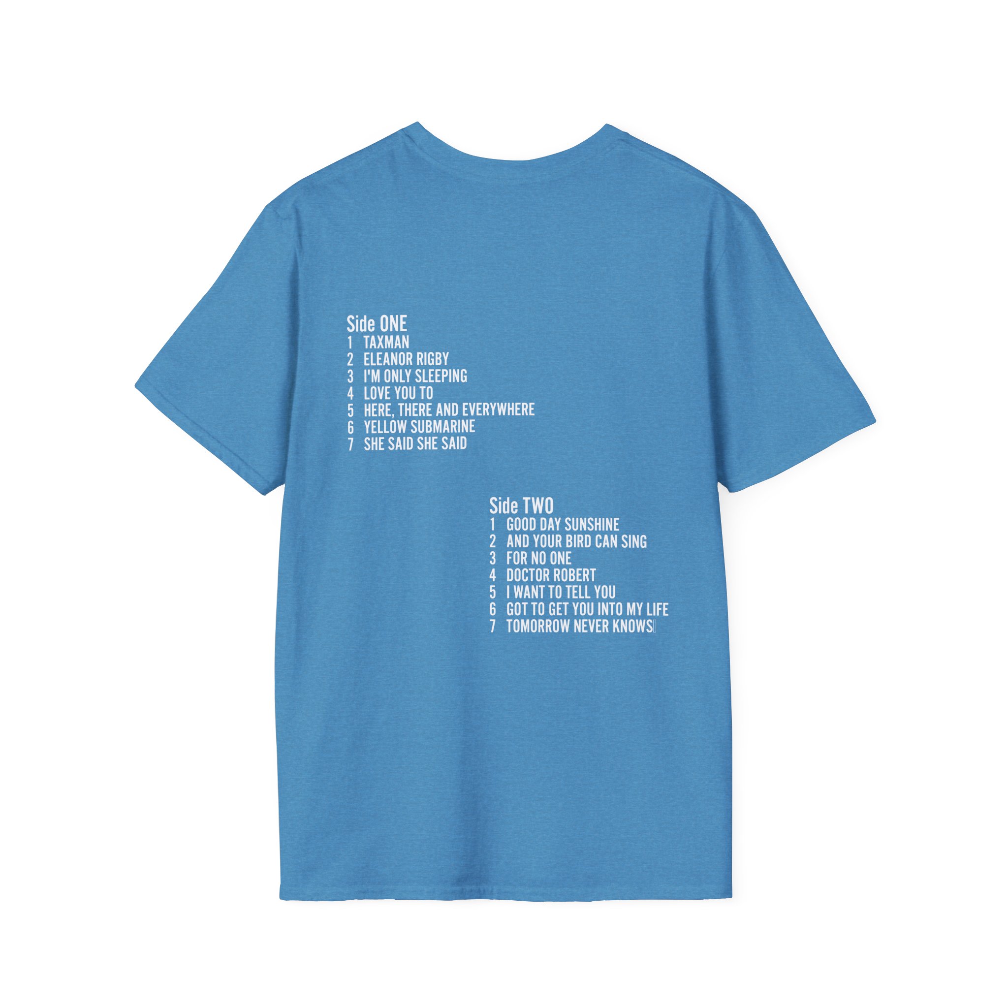 The Beatles Revolver Tracklist Unisex Softstyle T-Shirt