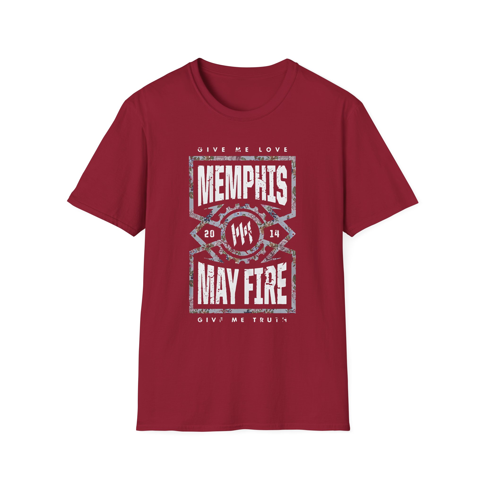 Memphis May Fire Give Me Love Floral Unisex Softstyle T-Shirt