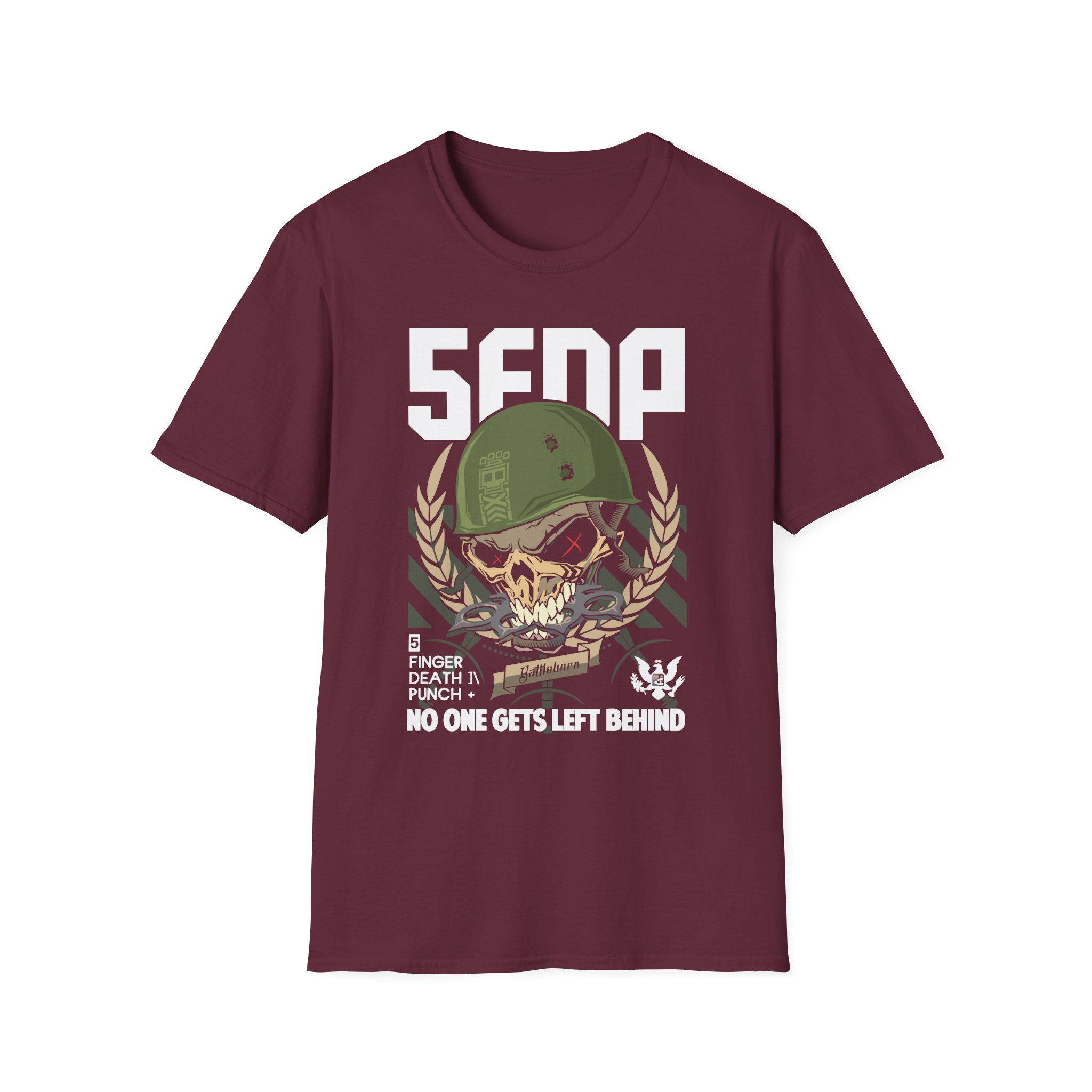 Five Finger Death Punch No One Gets Left Behind Unisex Softstyle T-Shirt