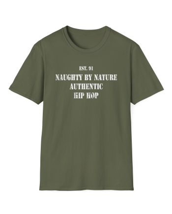 Naughty by Nature Naughty Stencil Unisex Softstyle T-Shirt