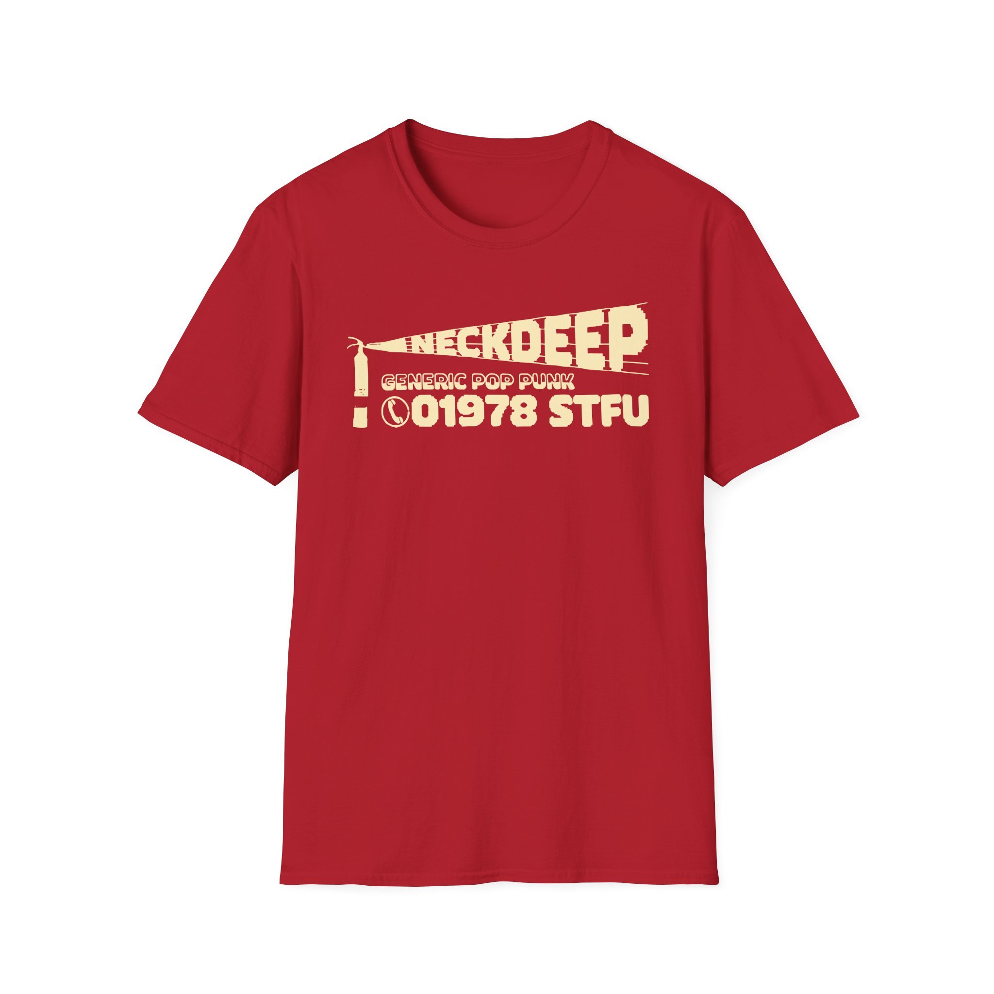 Neck Deep Extinguisher Unisex Softstyle T-Shirt