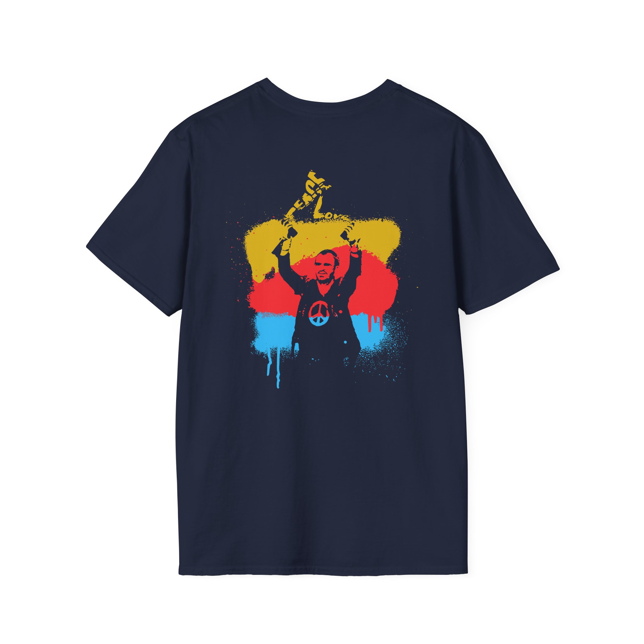 Ringo Starr Peace & Love Unisex Softstyle T-Shirt