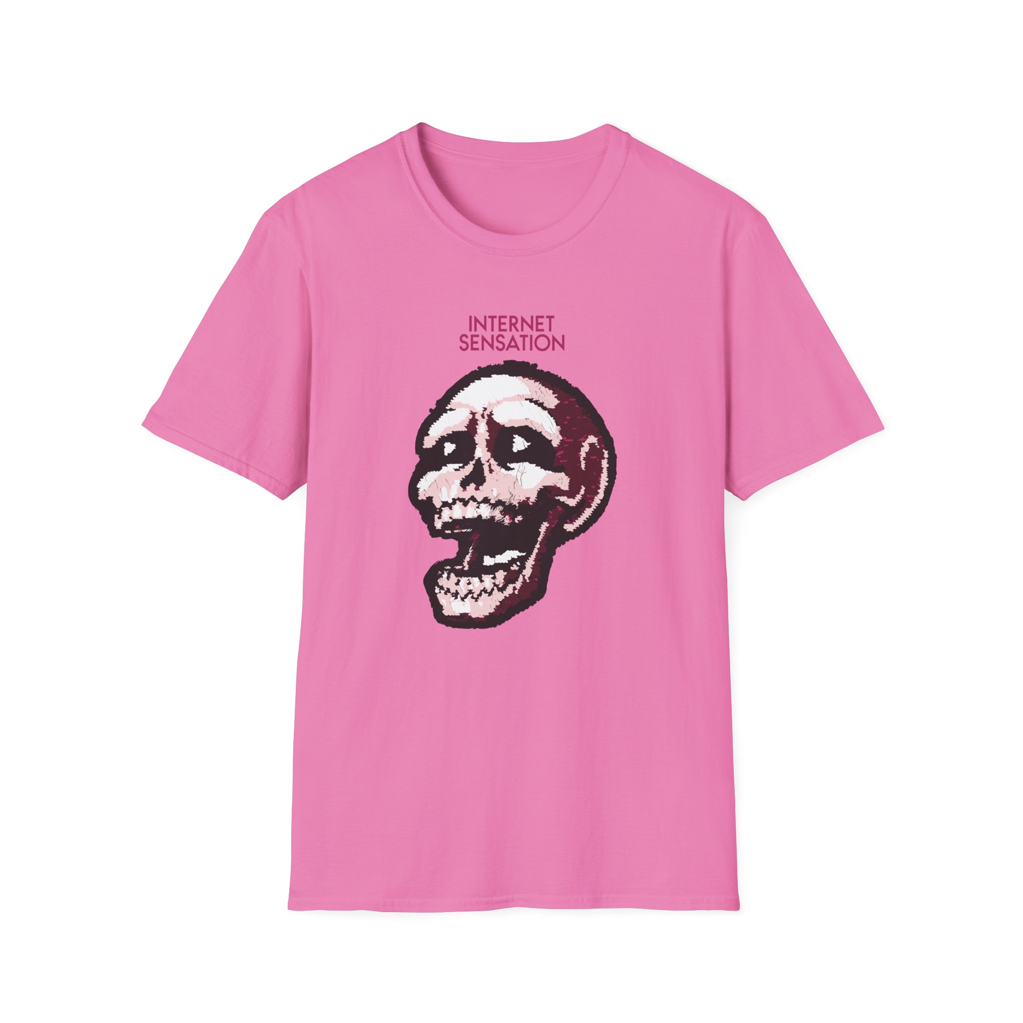 Imallexx Sequin Skull Internet Sensation Unisex Softstyle T-Shirt