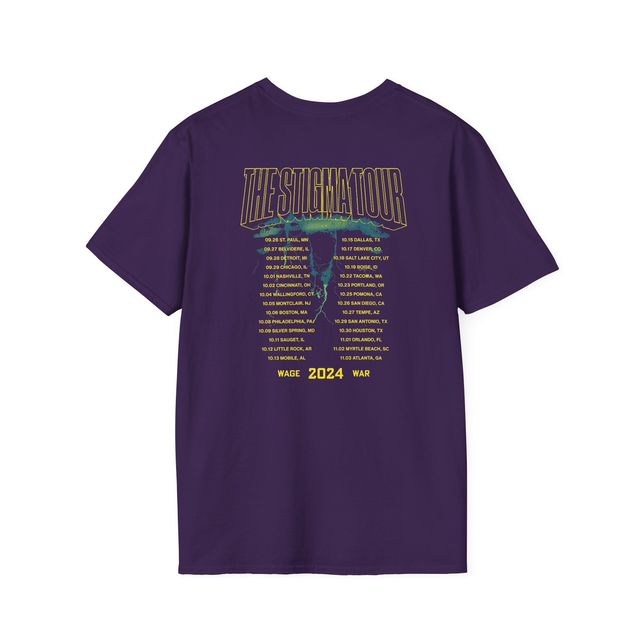 Wage War Swamp Reaper Tour Unisex Softstyle T-Shirt