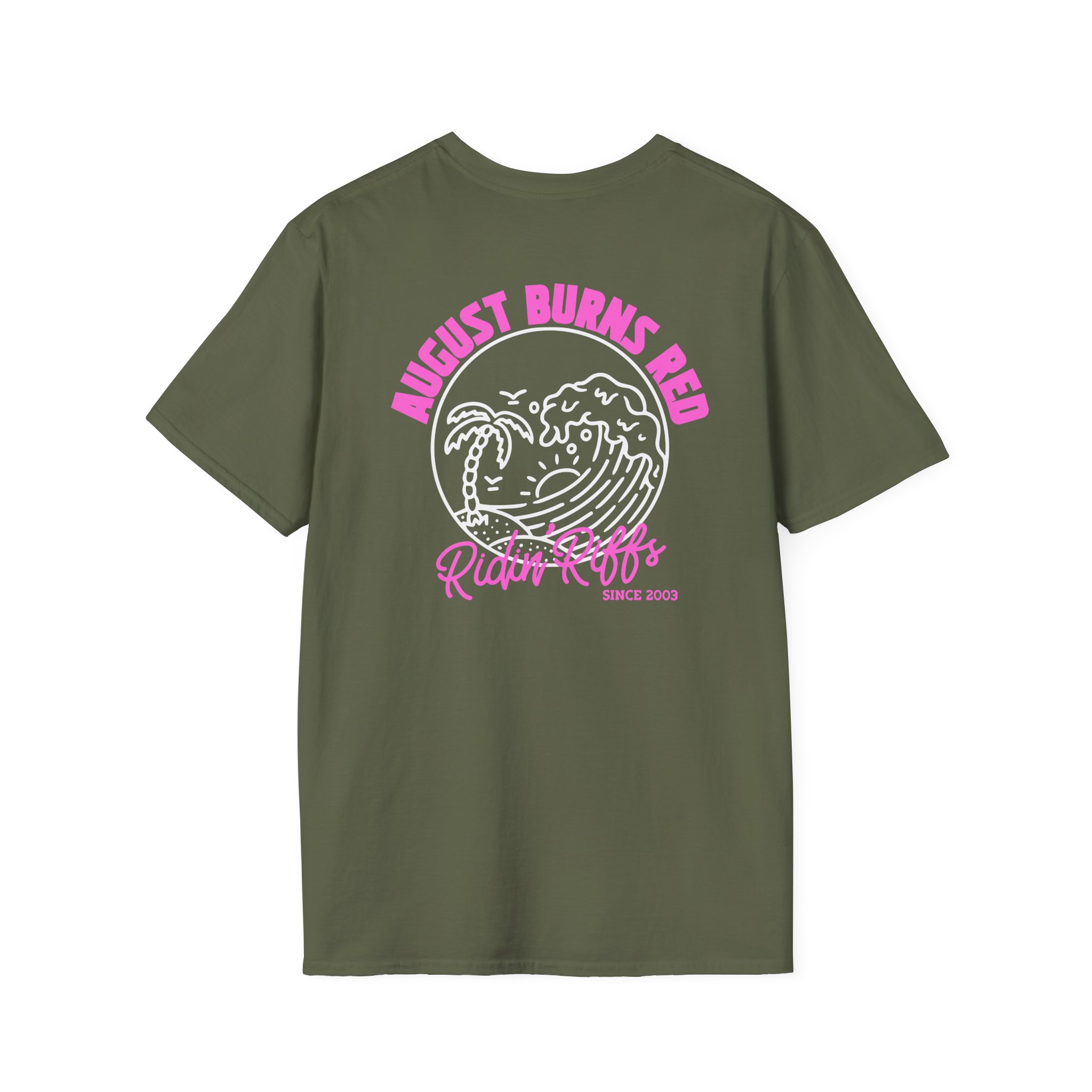 August Burns Red Riff Riders Teal Unisex Softstyle T-Shirt
