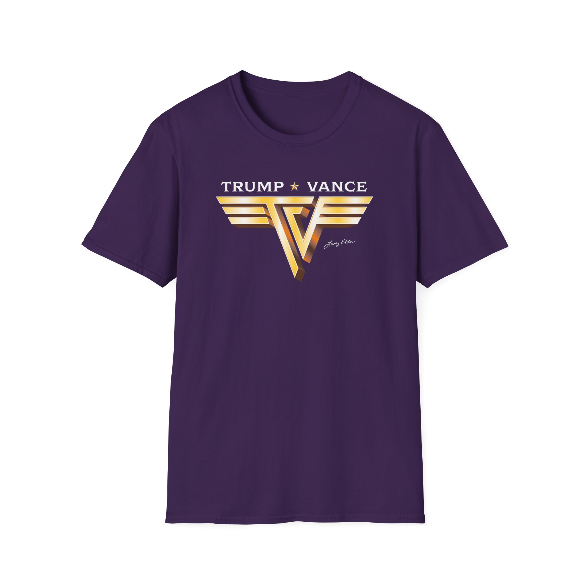 Larry Elder Trump Vance Vintage Band unisex softstyle t-shirt