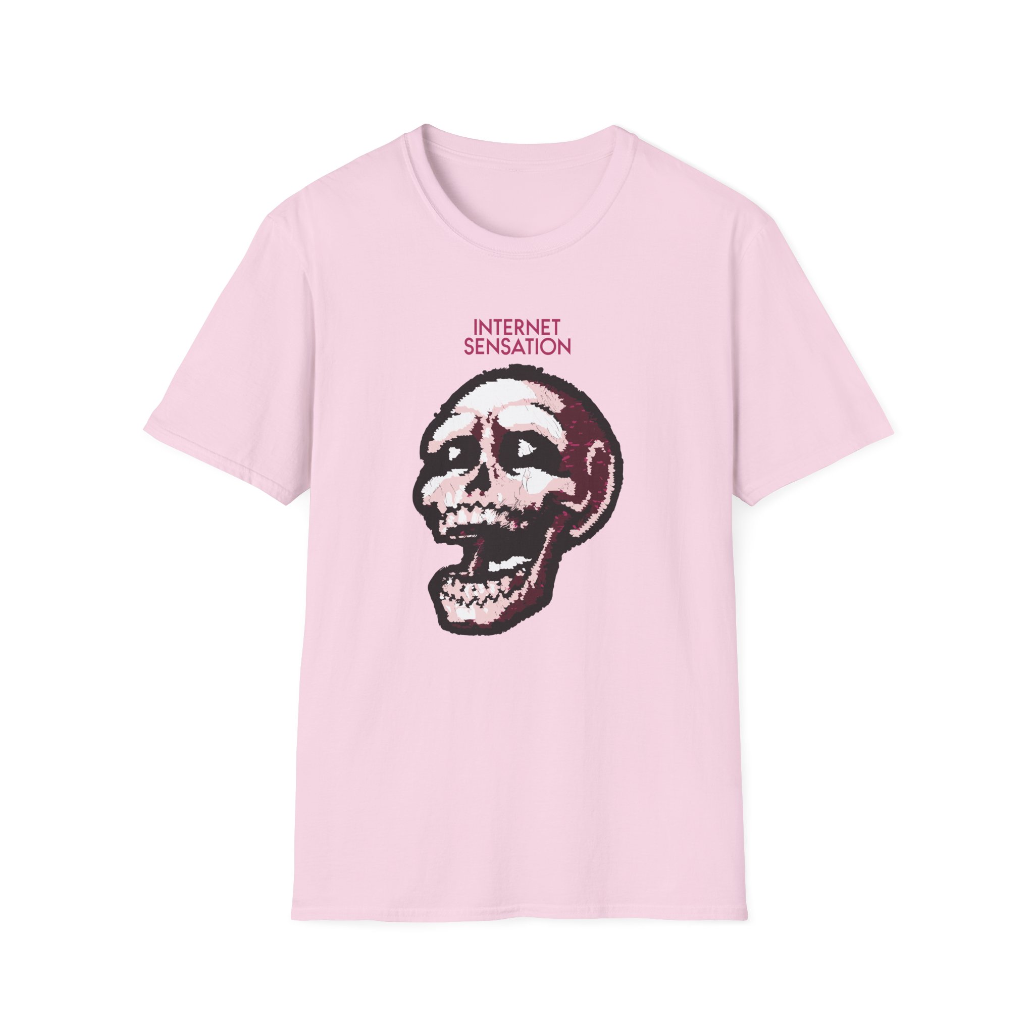 Imallexx Sequin Skull Internet Sensation Unisex Softstyle T-Shirt