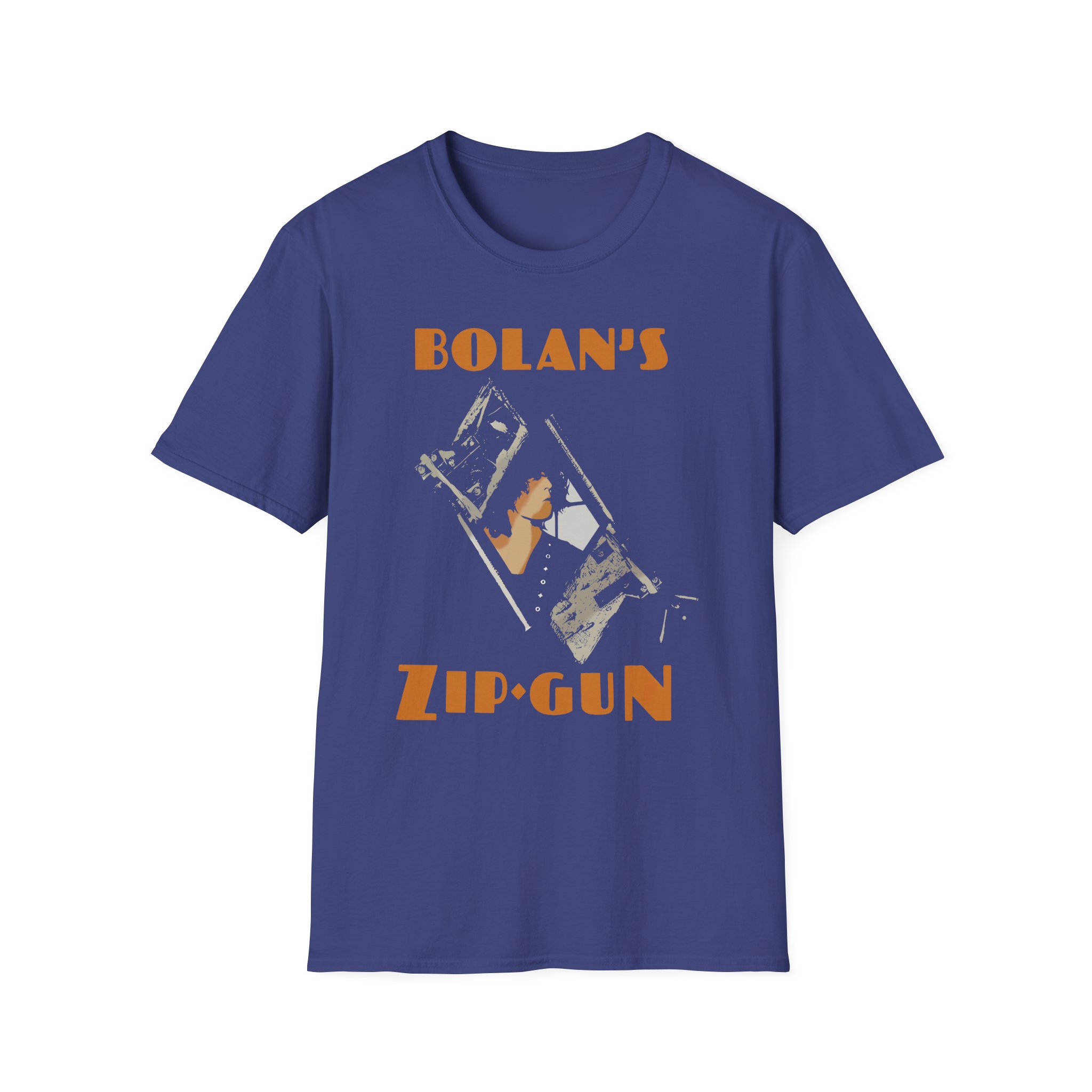 T Rex Zip Gun Unisex Softstyle T-Shirt