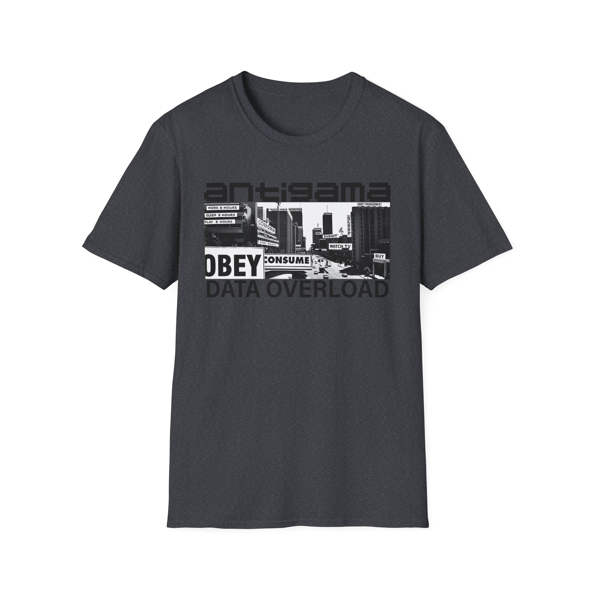 Antigama Data Overload Unisex Softstyle T-Shirt