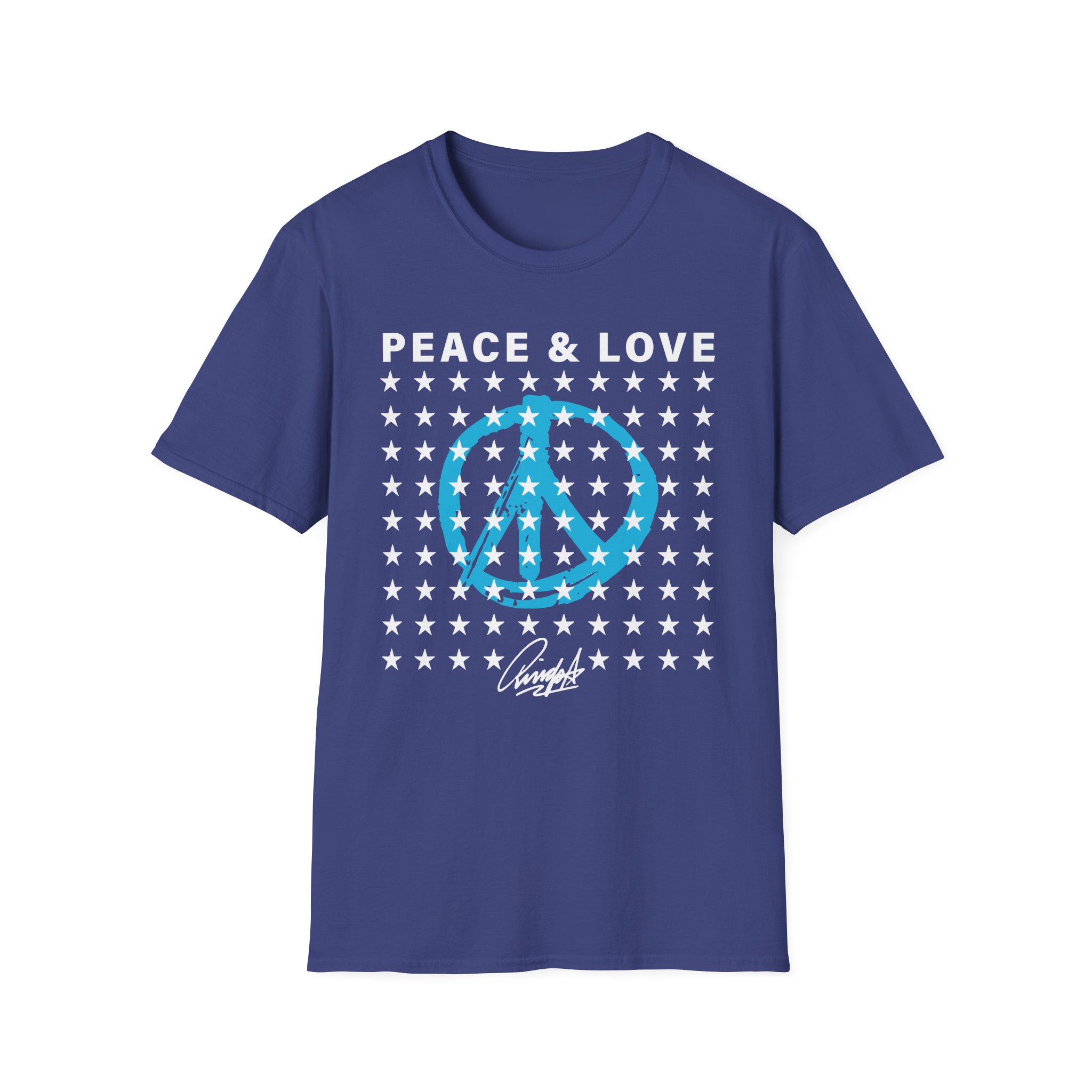Ringo Starr Peace & Love Stars Unisex Softstyle T-Shirt