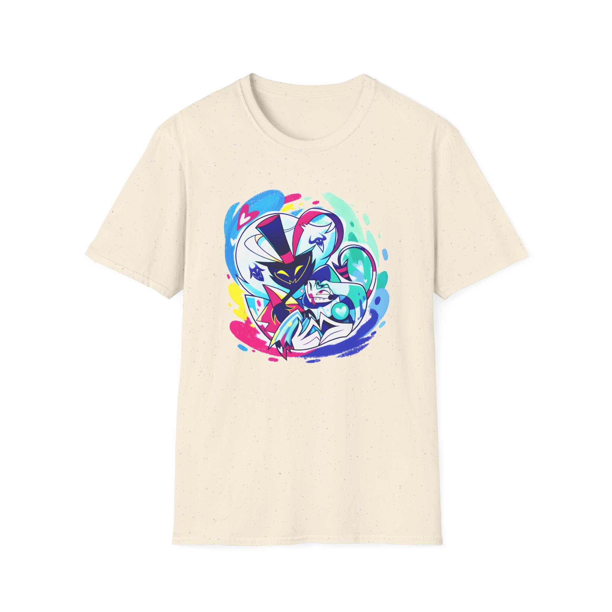 Helluva Boss Ozzie & Fizz Micro Ribbed Unisex Softstyle T-Shirt