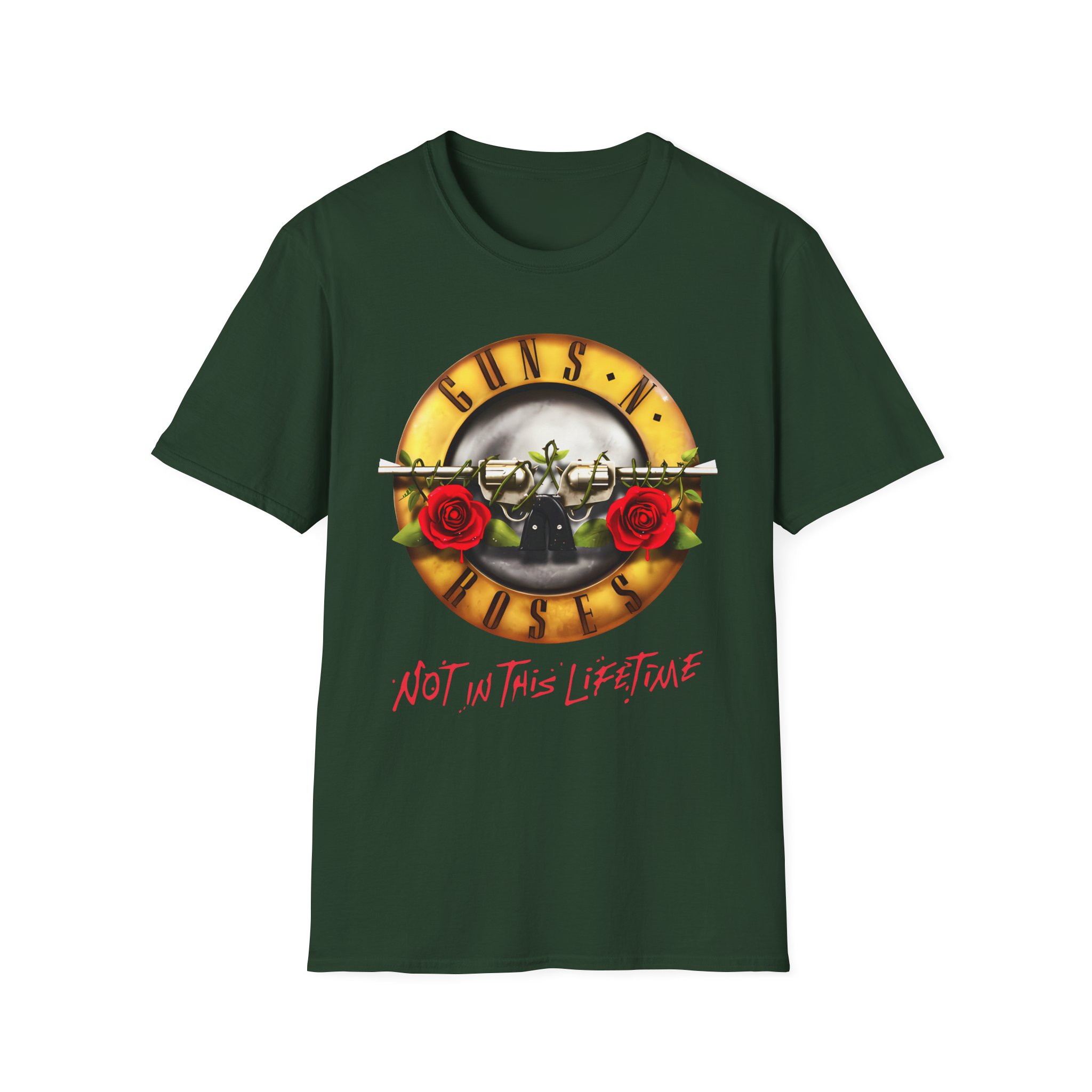Guns N Roses Bullet Seal Tour Unisex Softstyle T-Shirt