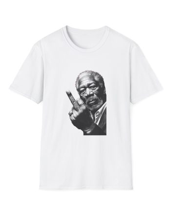 Morgan Freeman Middle Finger Unisex Softstyle T-Shirt