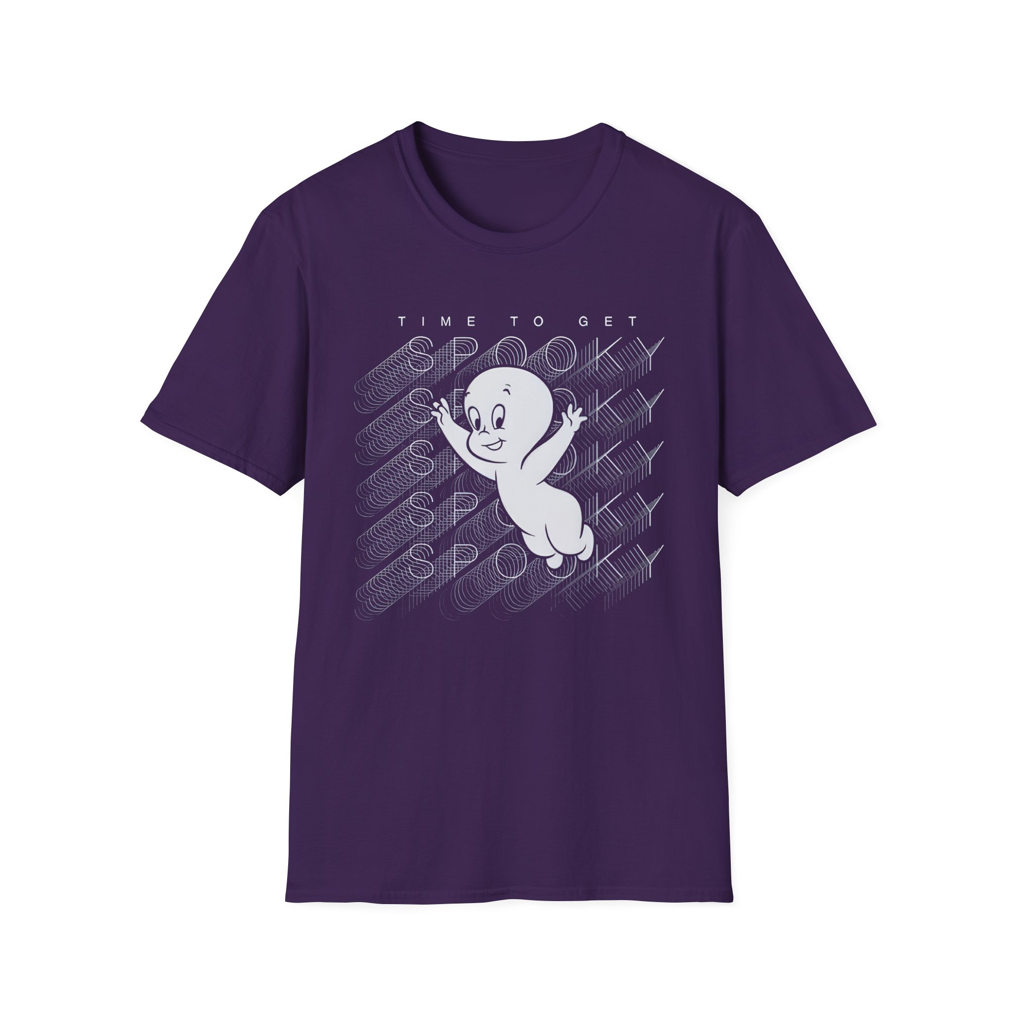 Casper the Friendly Ghost Virtual Raver Spooky Time Unisex Softstyle T-Shirt