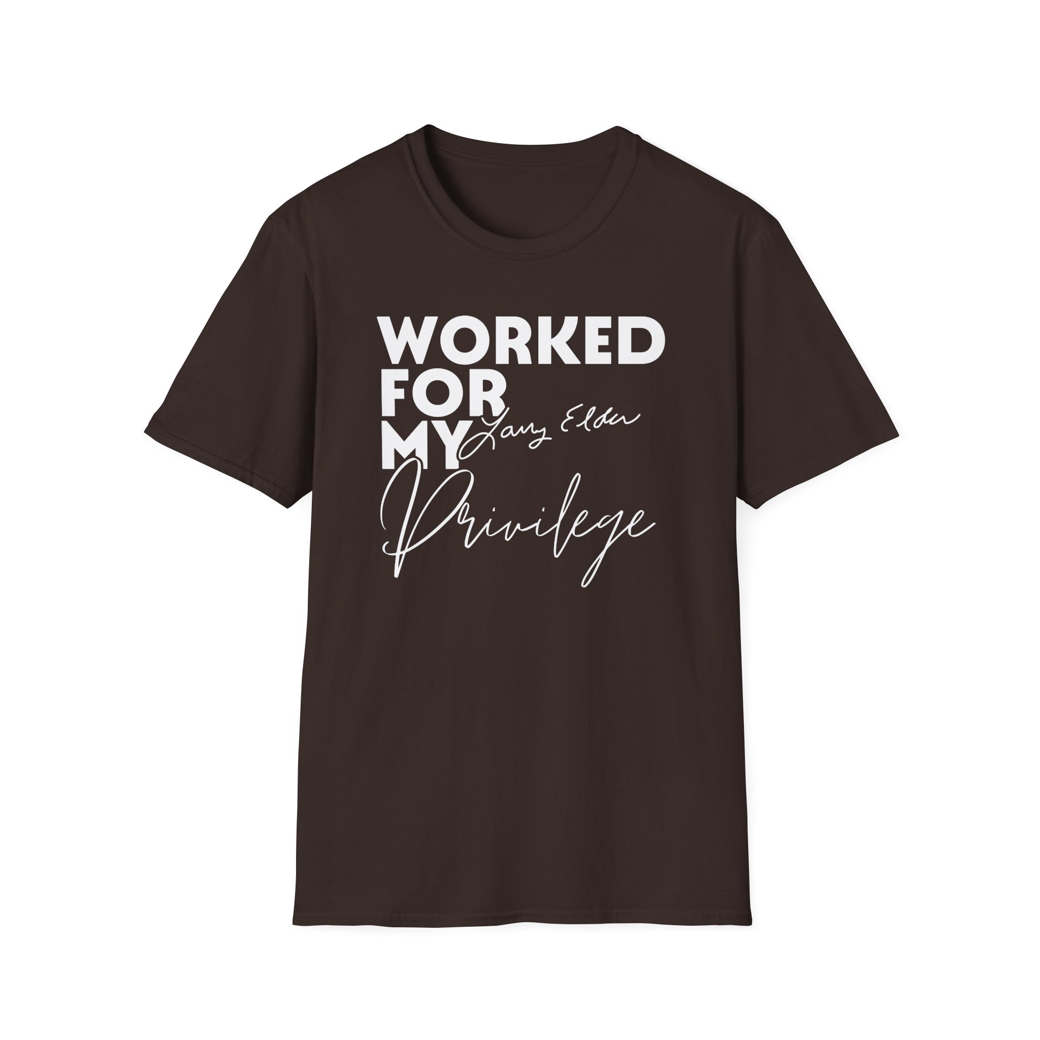 Larry Elder Worked for My Privilege unisex softstyle t-shirt