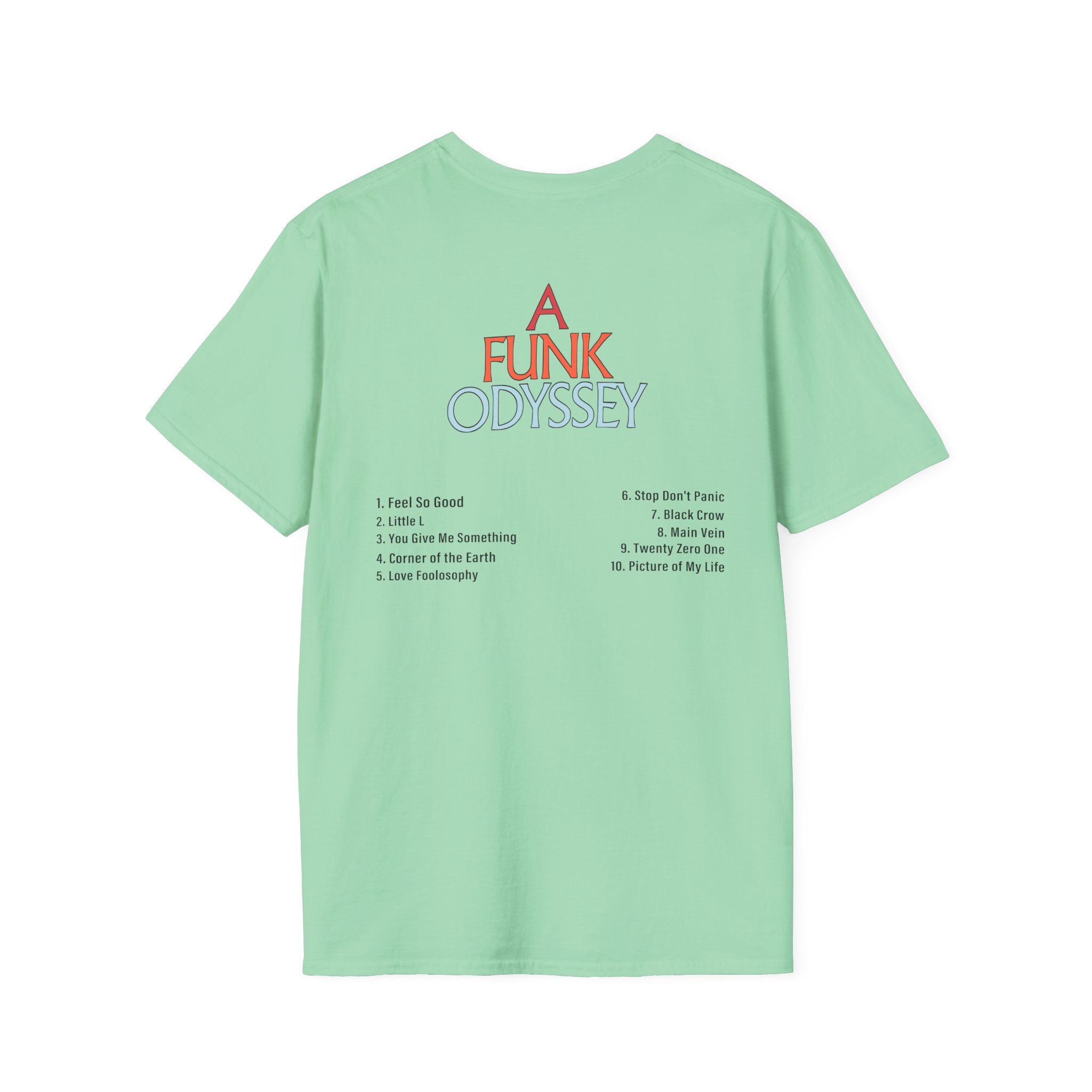 J Funk Odyssey Tracklist Unisex Softstyle T-Shirt