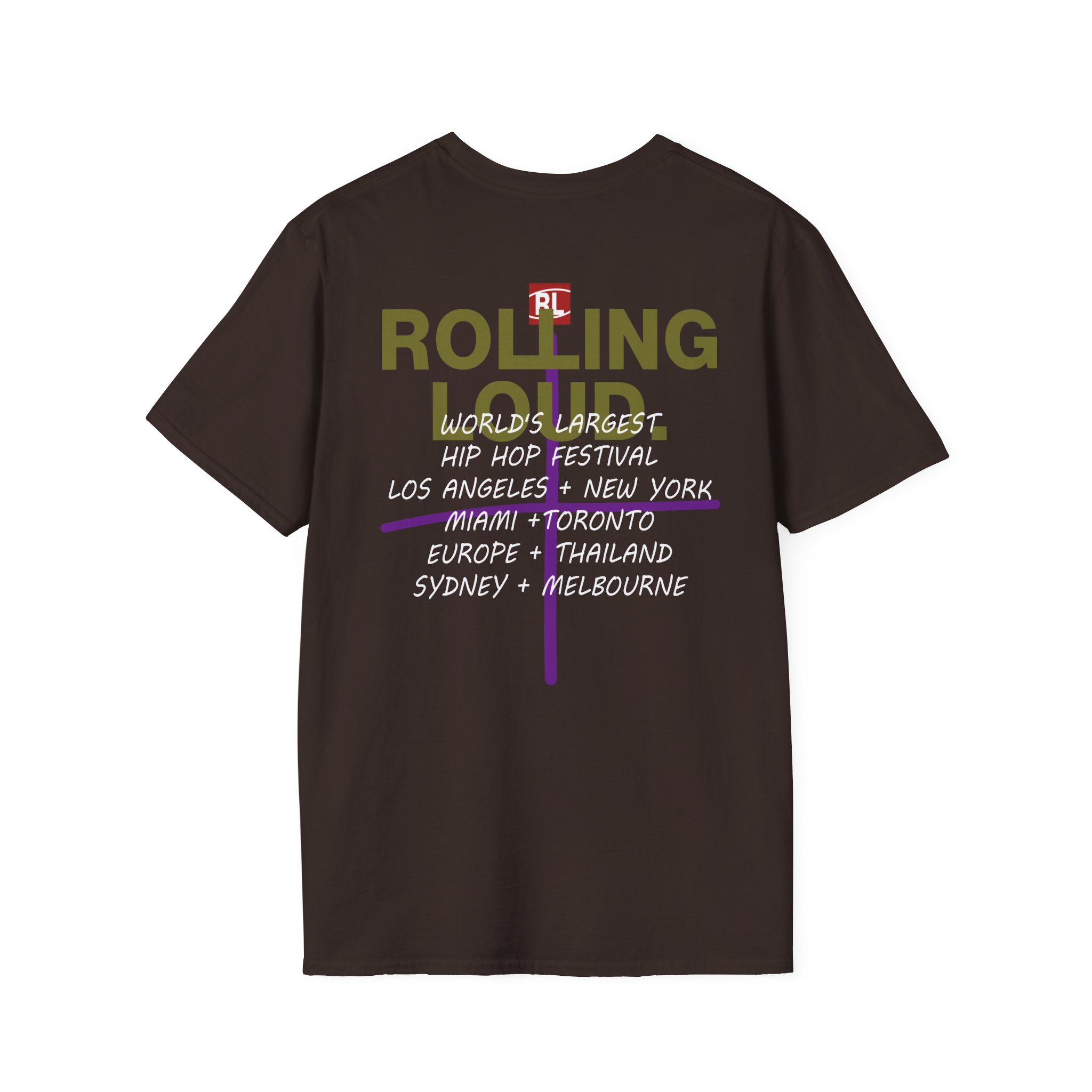 Rolling Loud World Tour Dept Unisex Softstyle T-Shirt