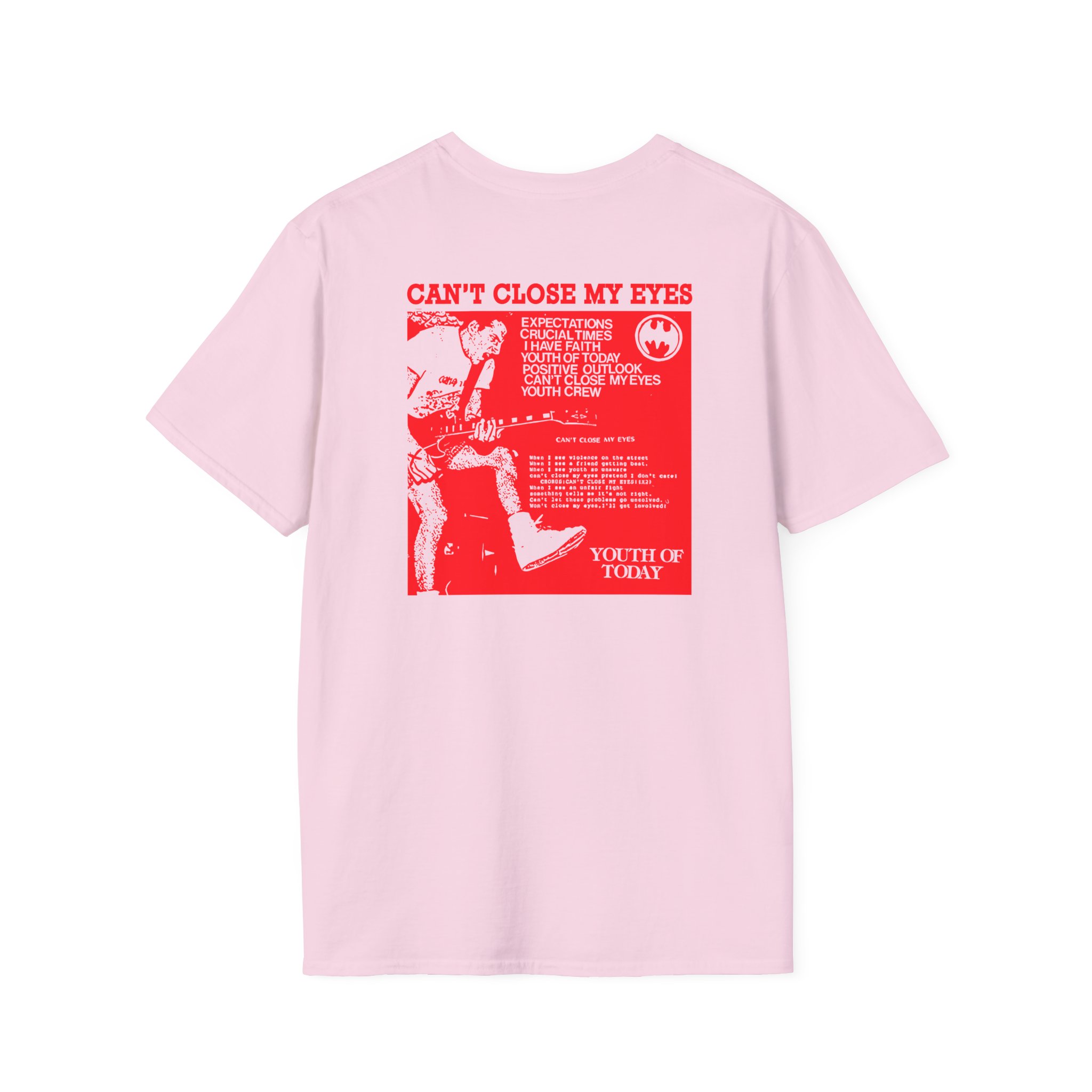 Youth of Today Can't Close My Eyes Meets Batman Unisex Softstyle T-Shirt