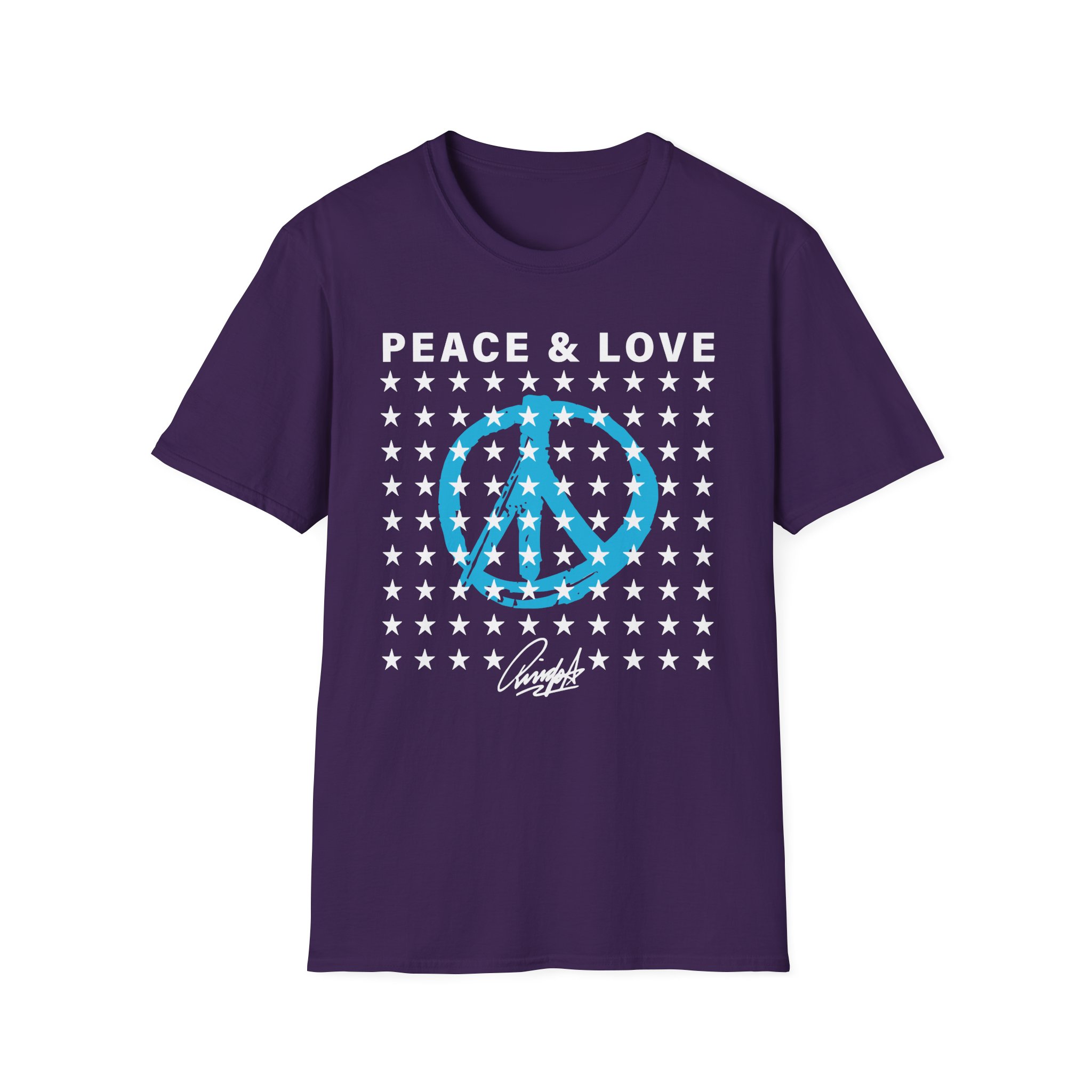 Ringo Starr Peace & Love Stars Unisex Softstyle T-Shirt