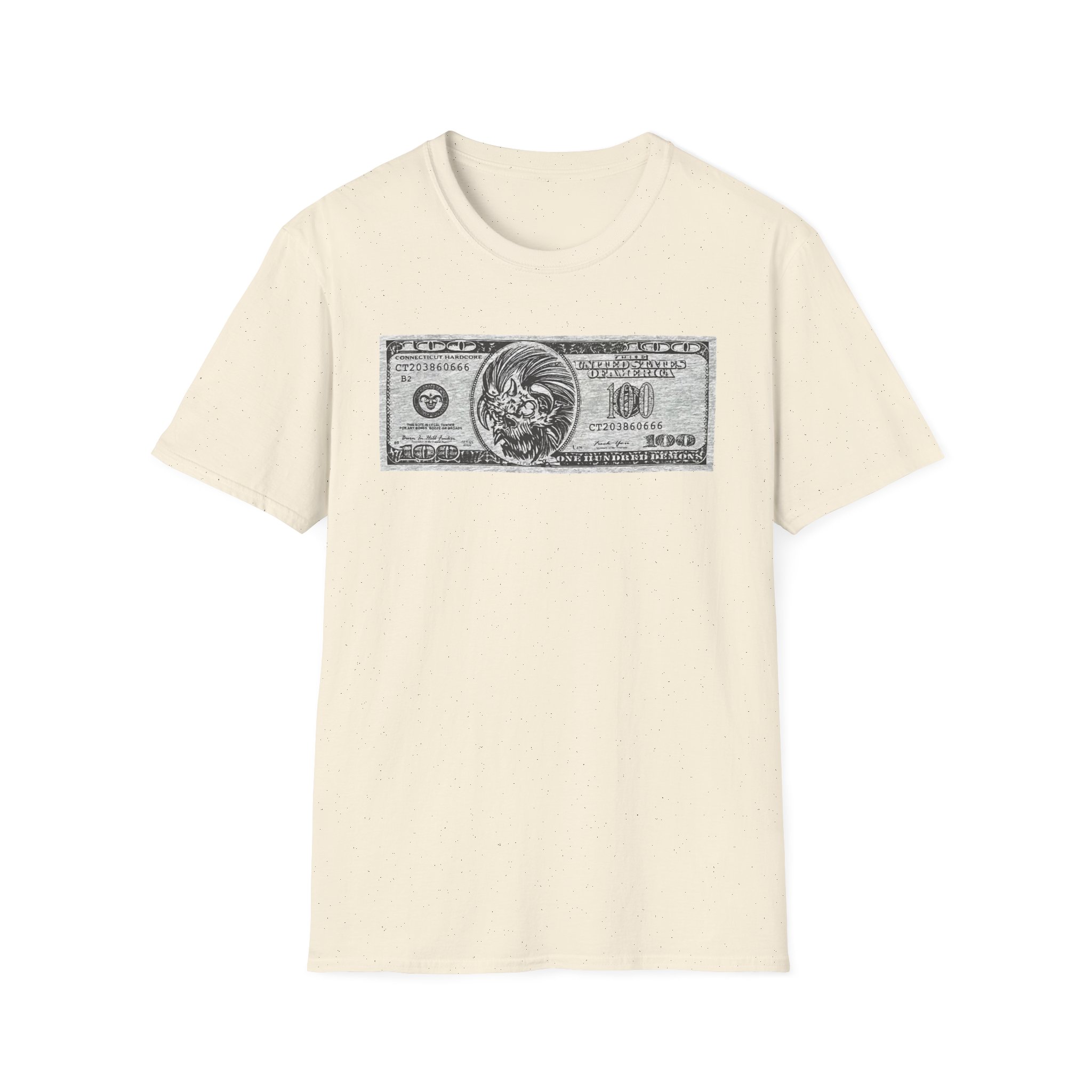 100 Demons Connecticut Hardcore Unisex Softstyle T-Shirt