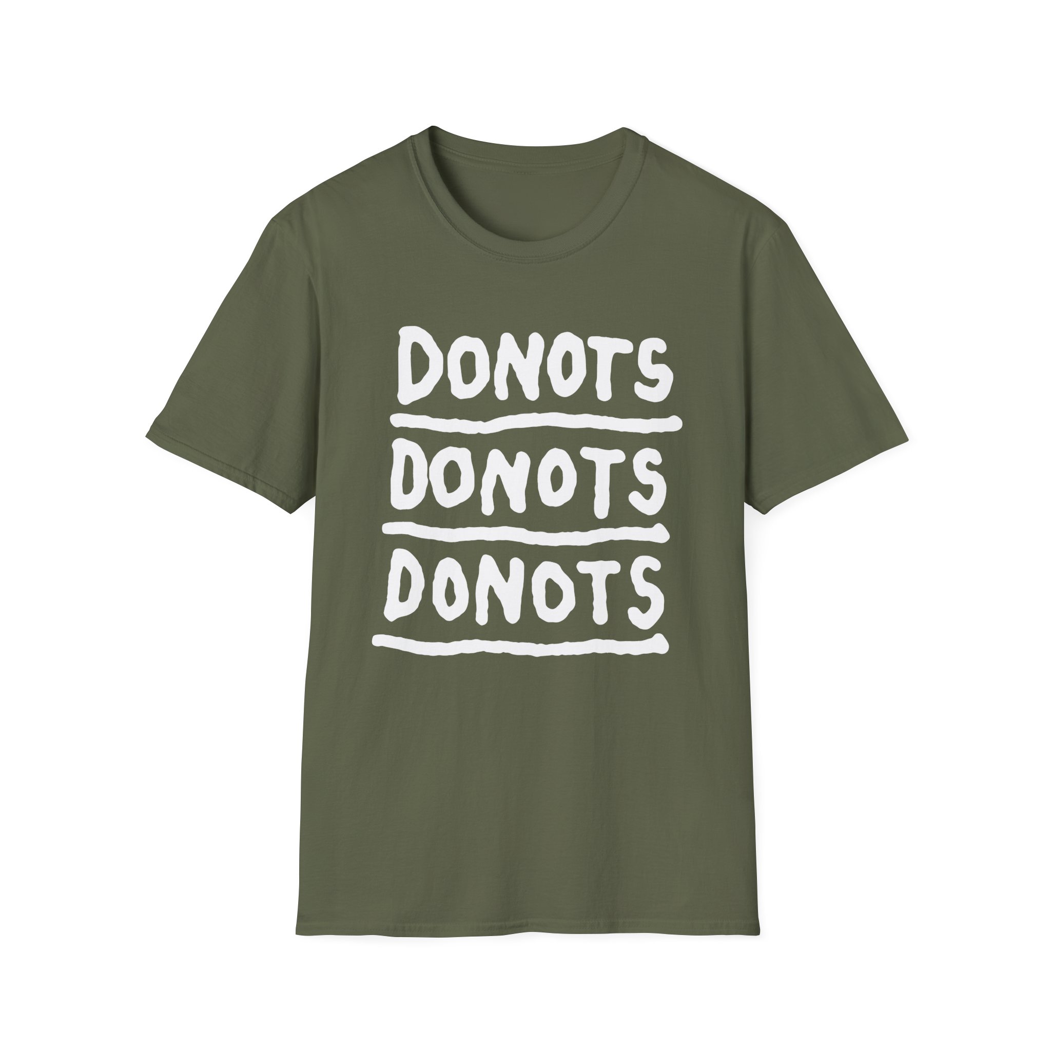Donots Triple Logo Unisex Softstyle T-Shirt
