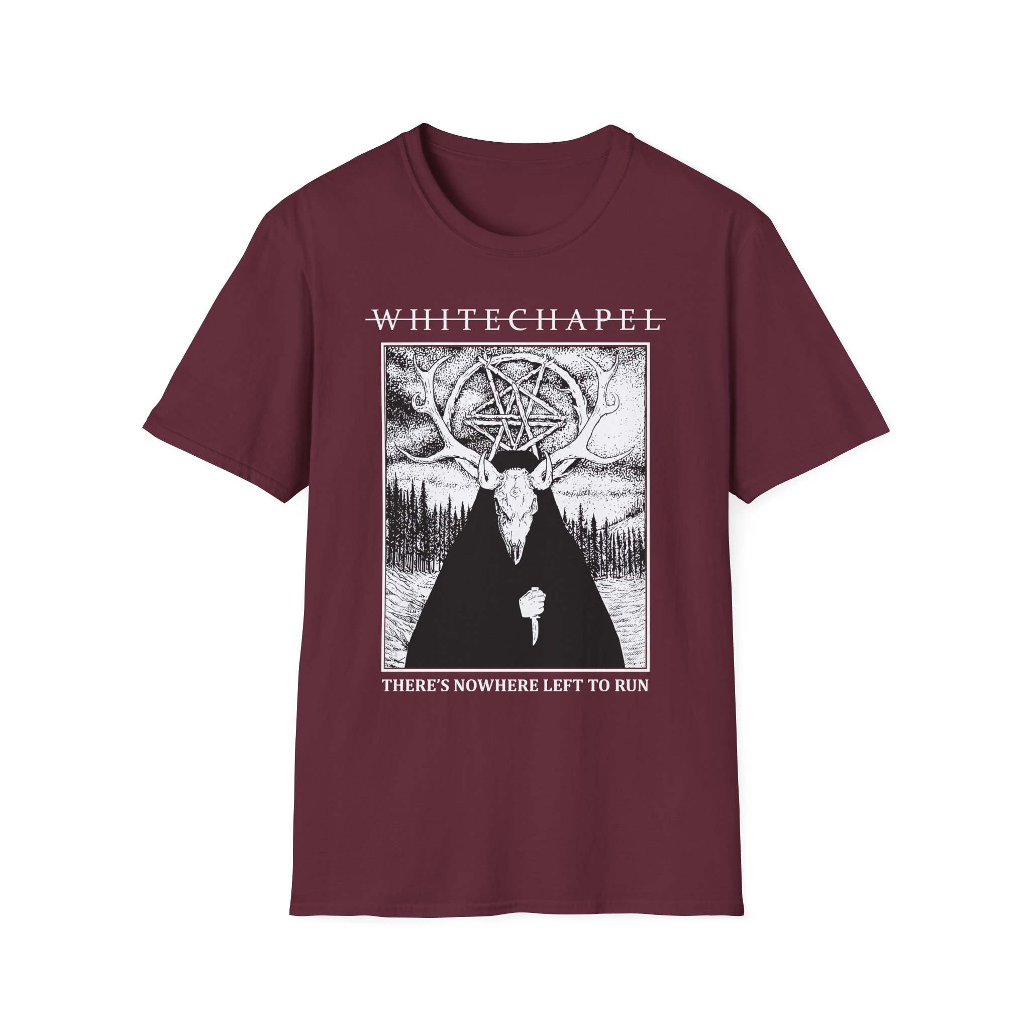 Whitechapel Deer Demon Oil Unisex Softstyle T-Shirt