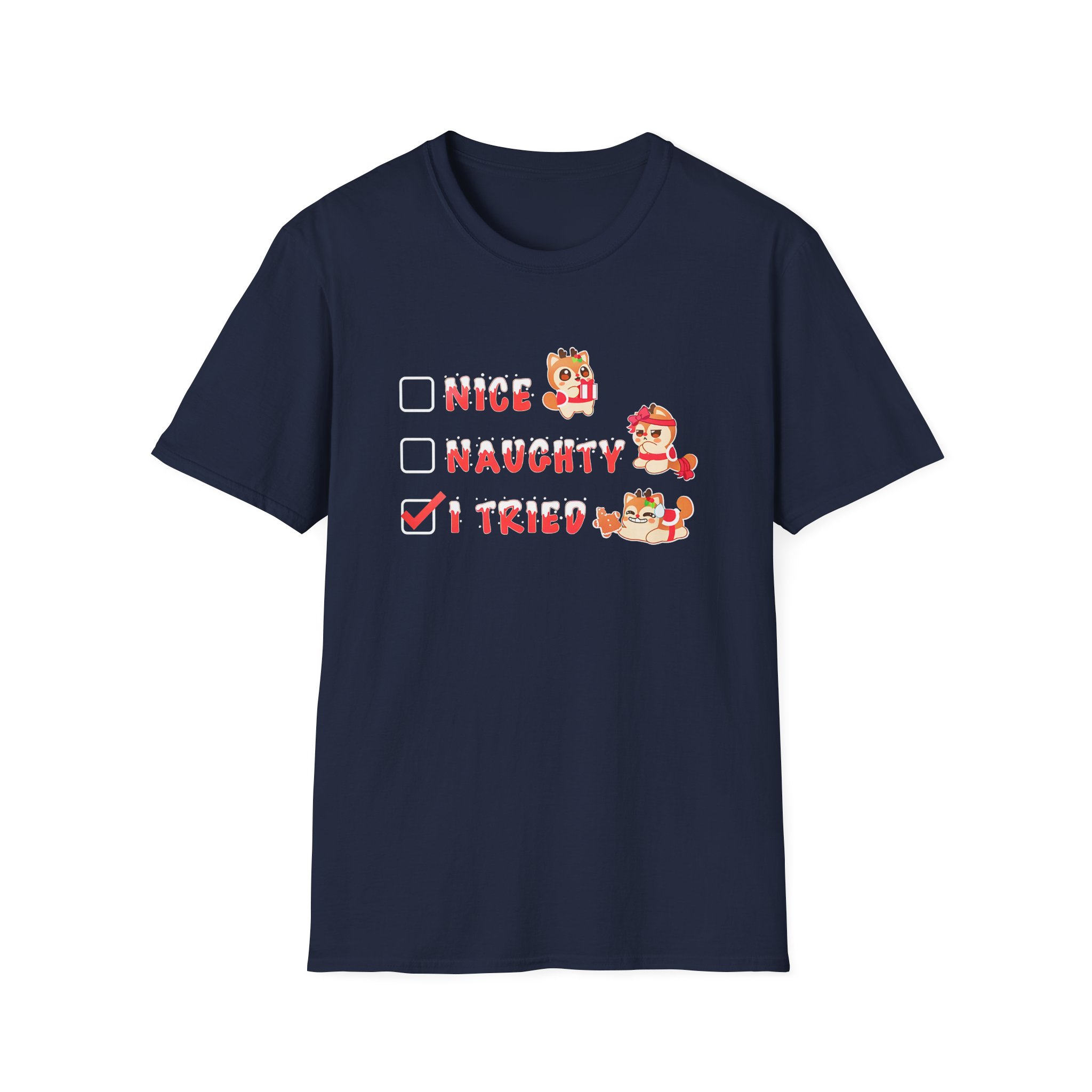 Aphmau Naughty Nice Holiday Unisex Softstyle T-Shirt