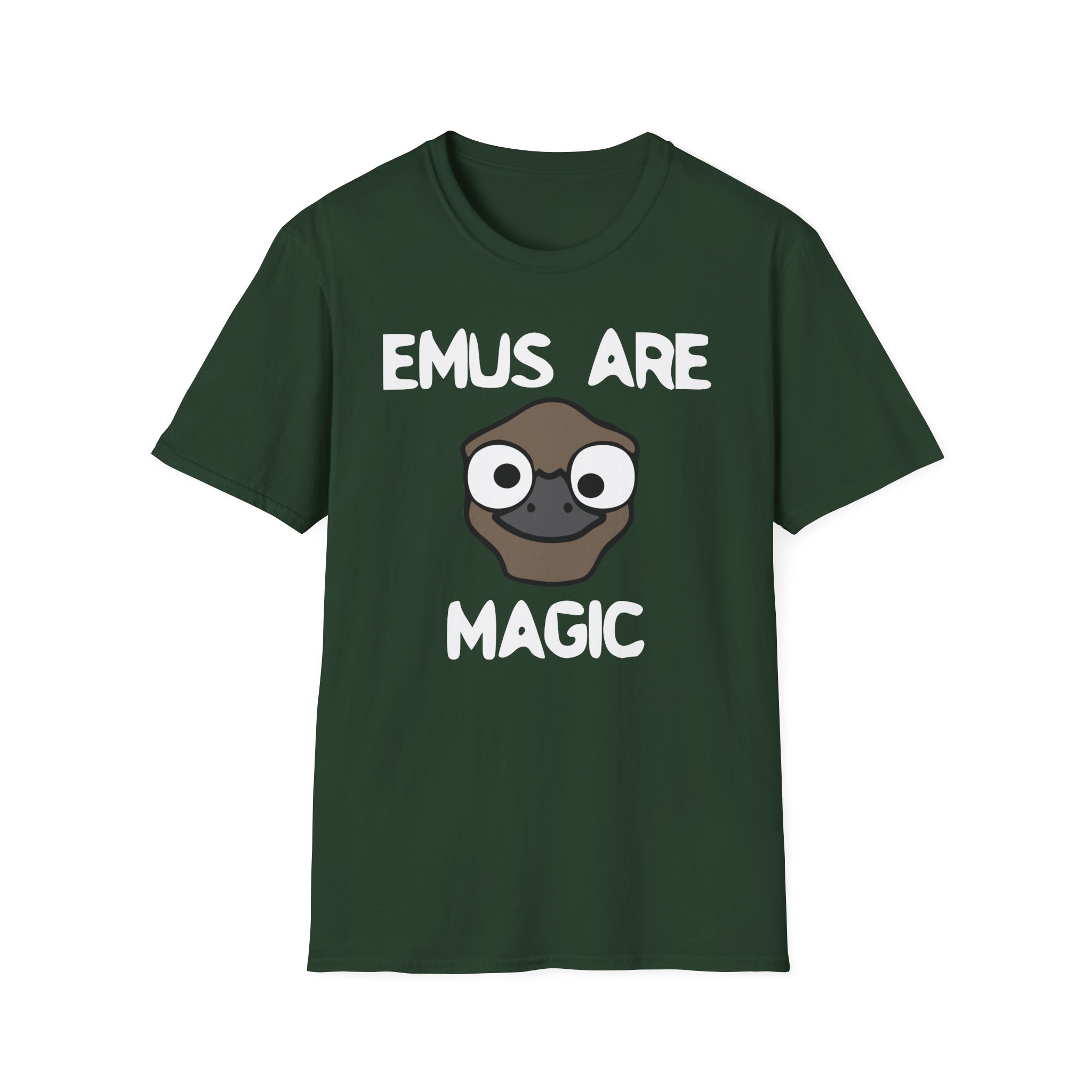 Oversimplified Emus Are Magic Unisex Softstyle T-Shirt