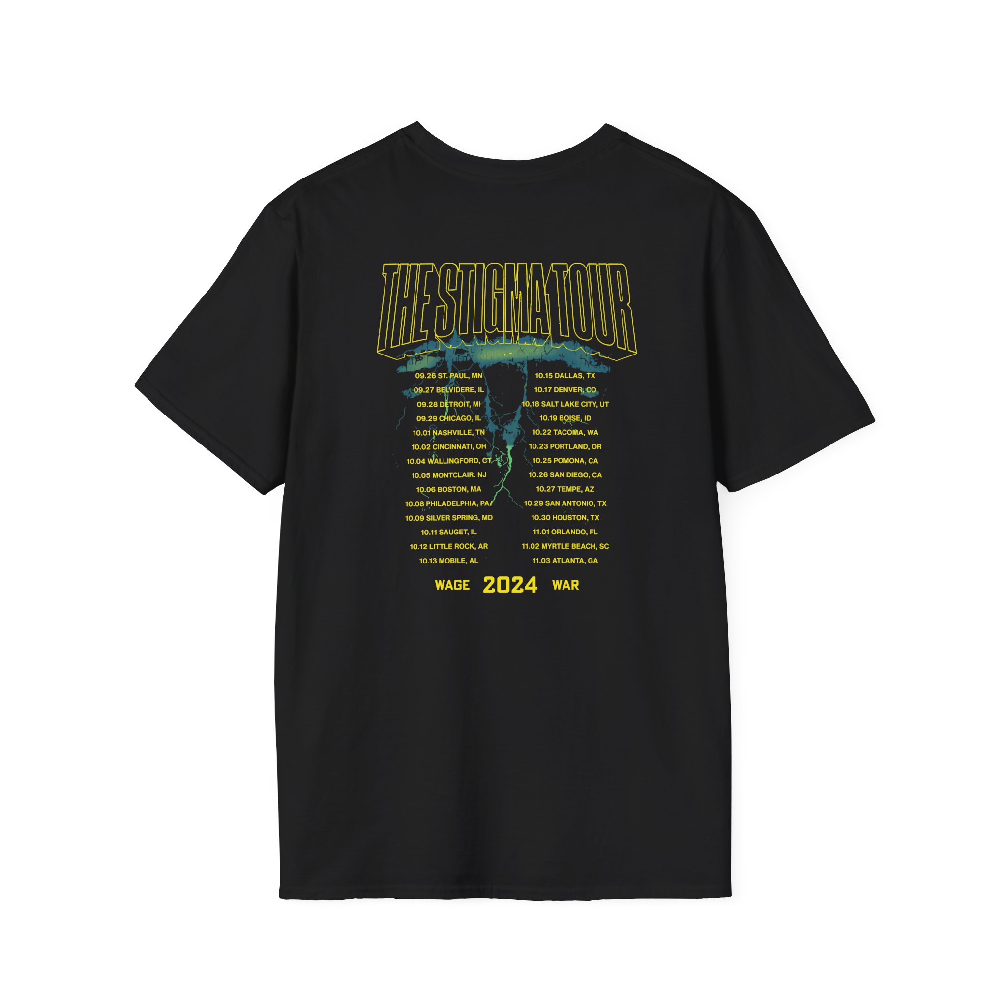 Wage War Swamp Reaper Tour Unisex Softstyle T-Shirt