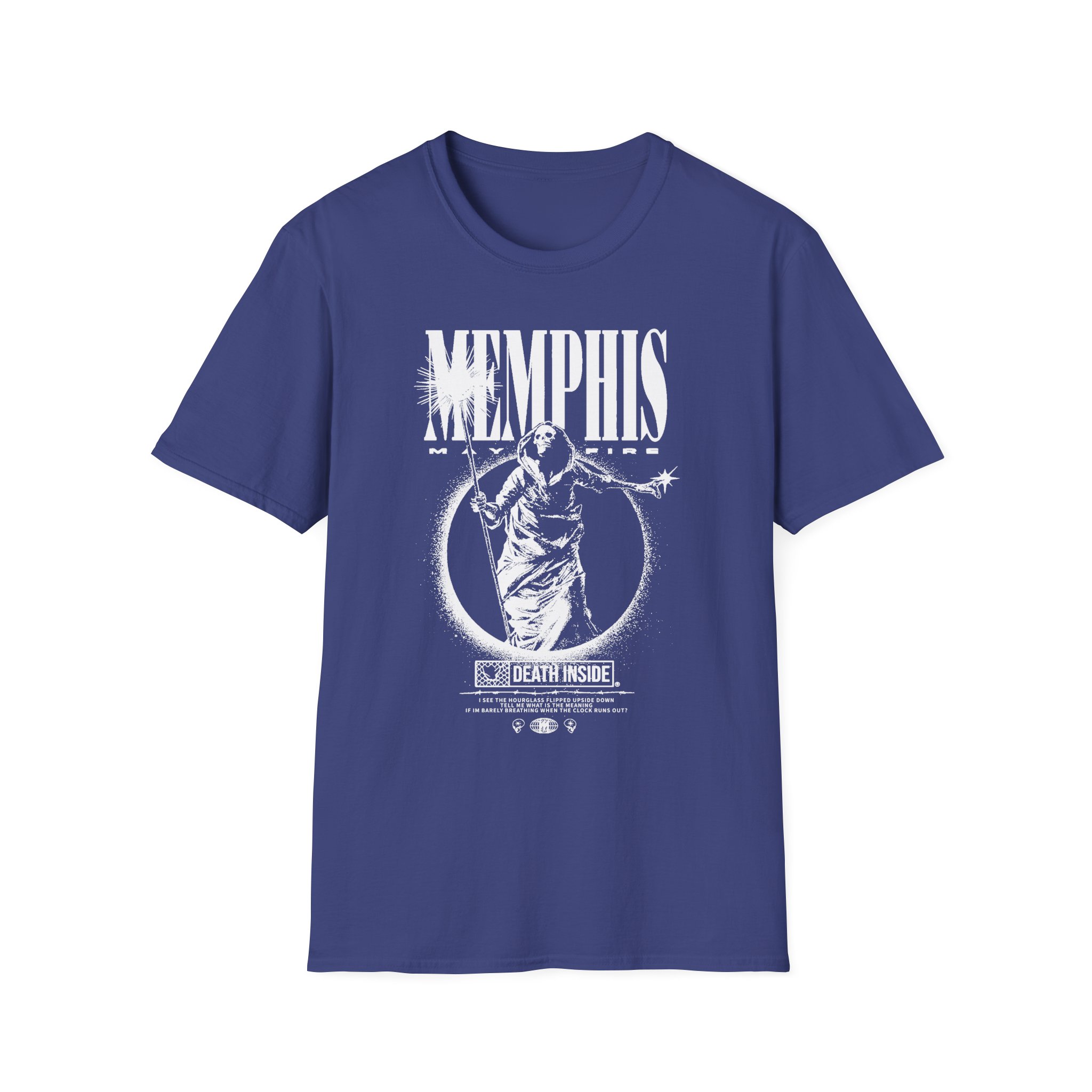 Memphis May Fire Death Staff Oxblood Unisex Softstyle T-Shirt
