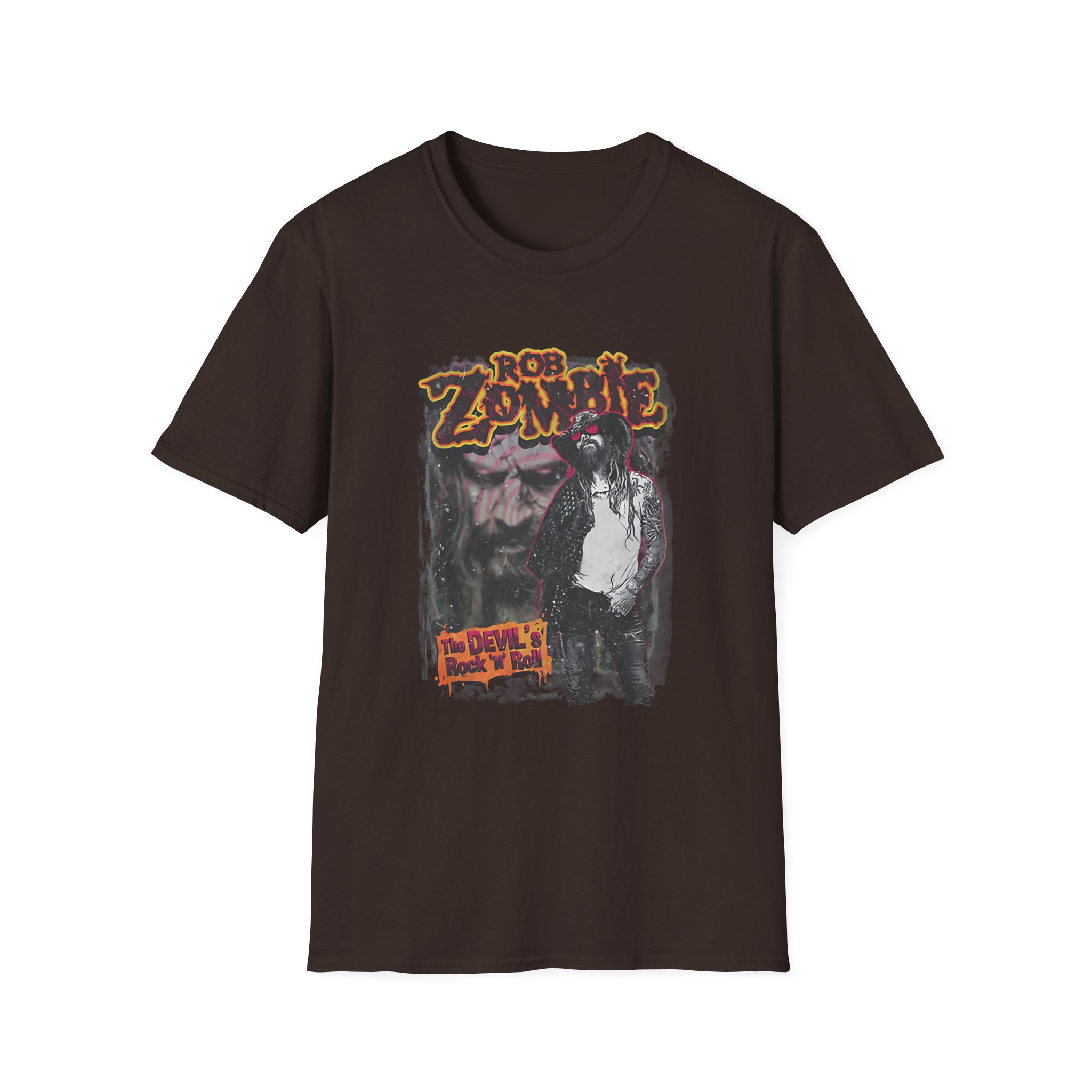 Rob Zombie Devils Rock N Roll Unisex Softstyle T-Shirt