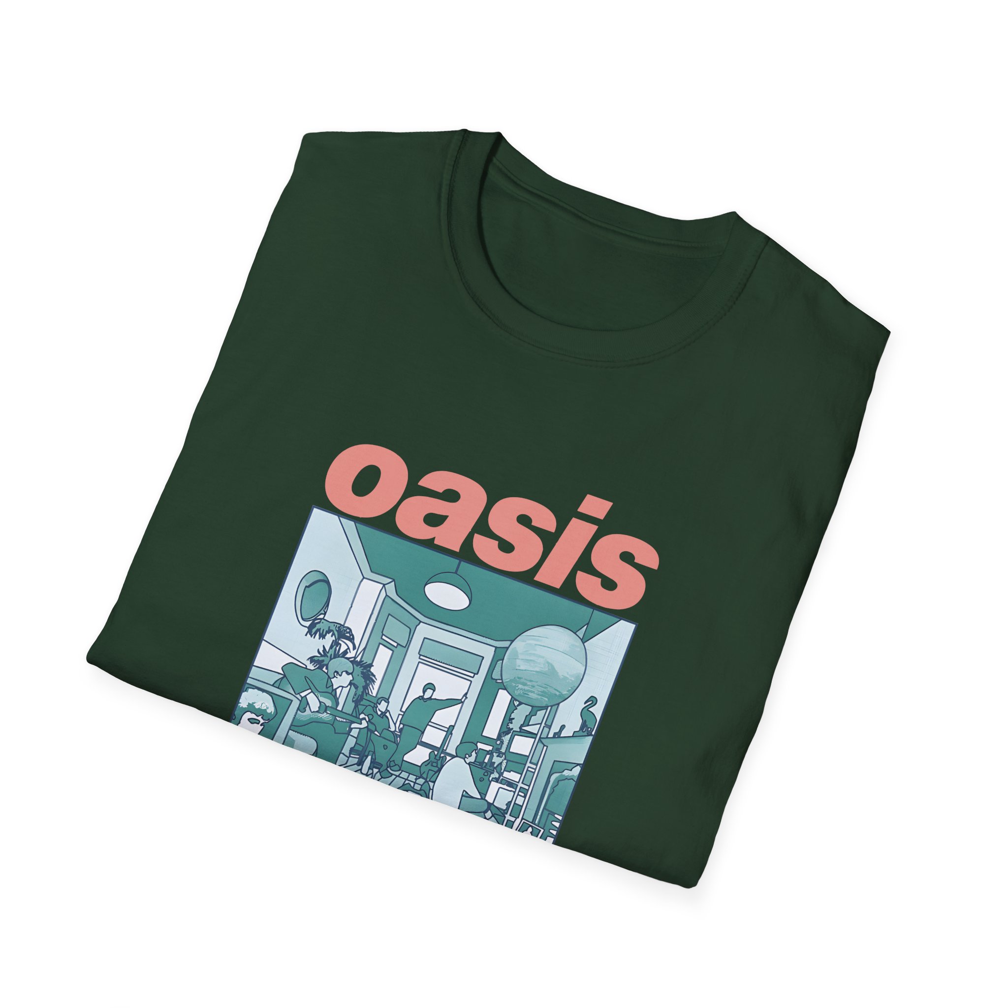 Oasis Definitely Maybe Artwork Unisex Softstyle T-Shirt