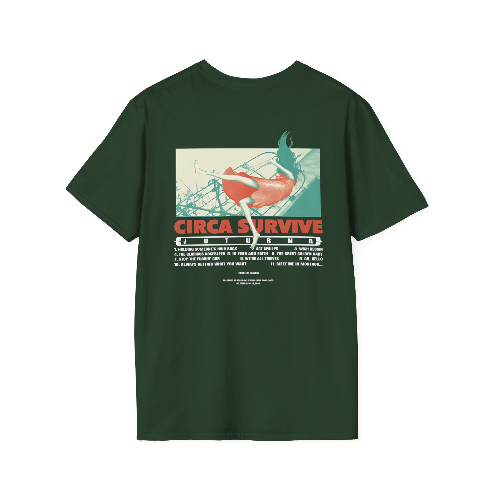 Circa Survive Juturna Tracklist Unisex Softstyle T-Shirt