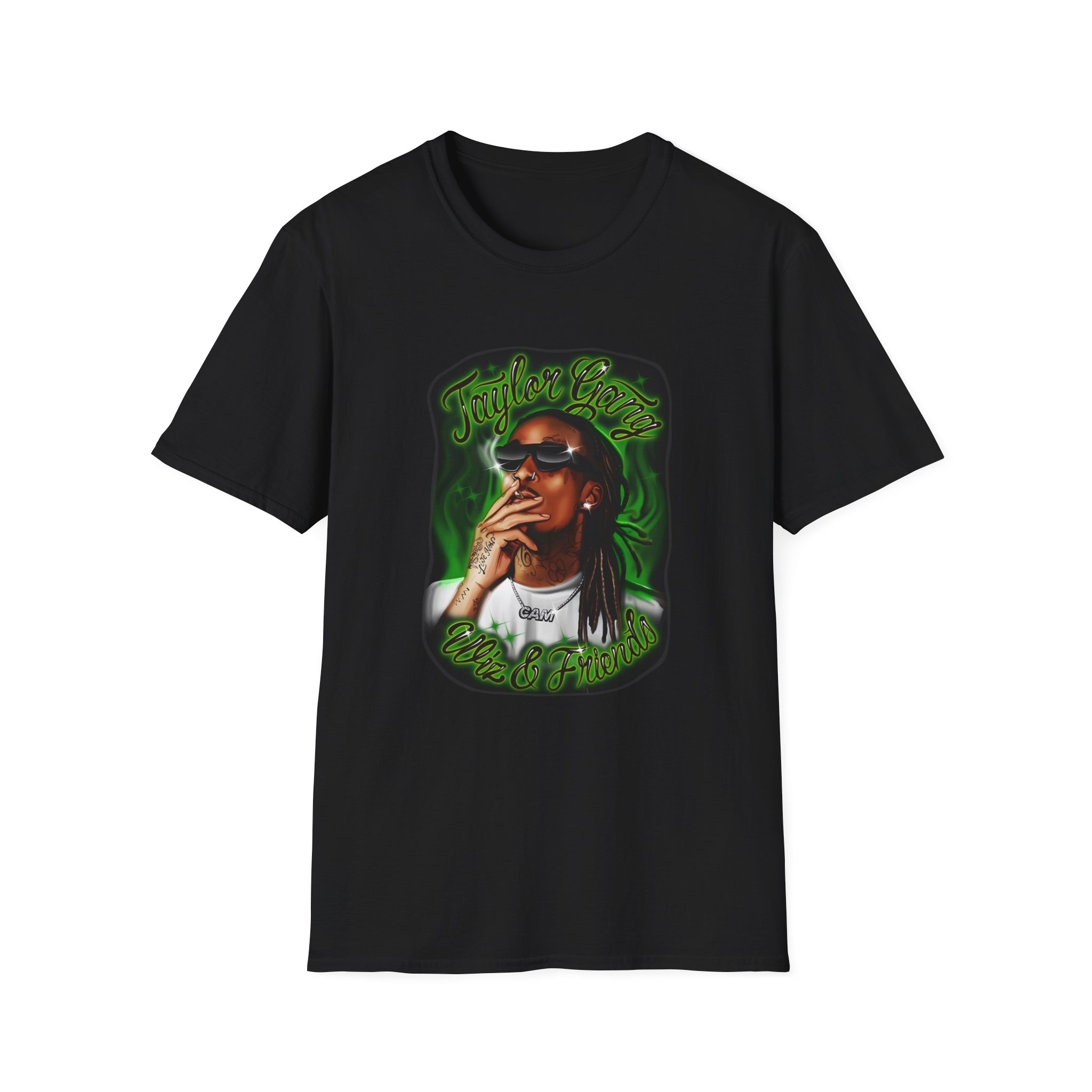 Wiz Khalifa Airbrush Unisex Softstyle T-Shirt