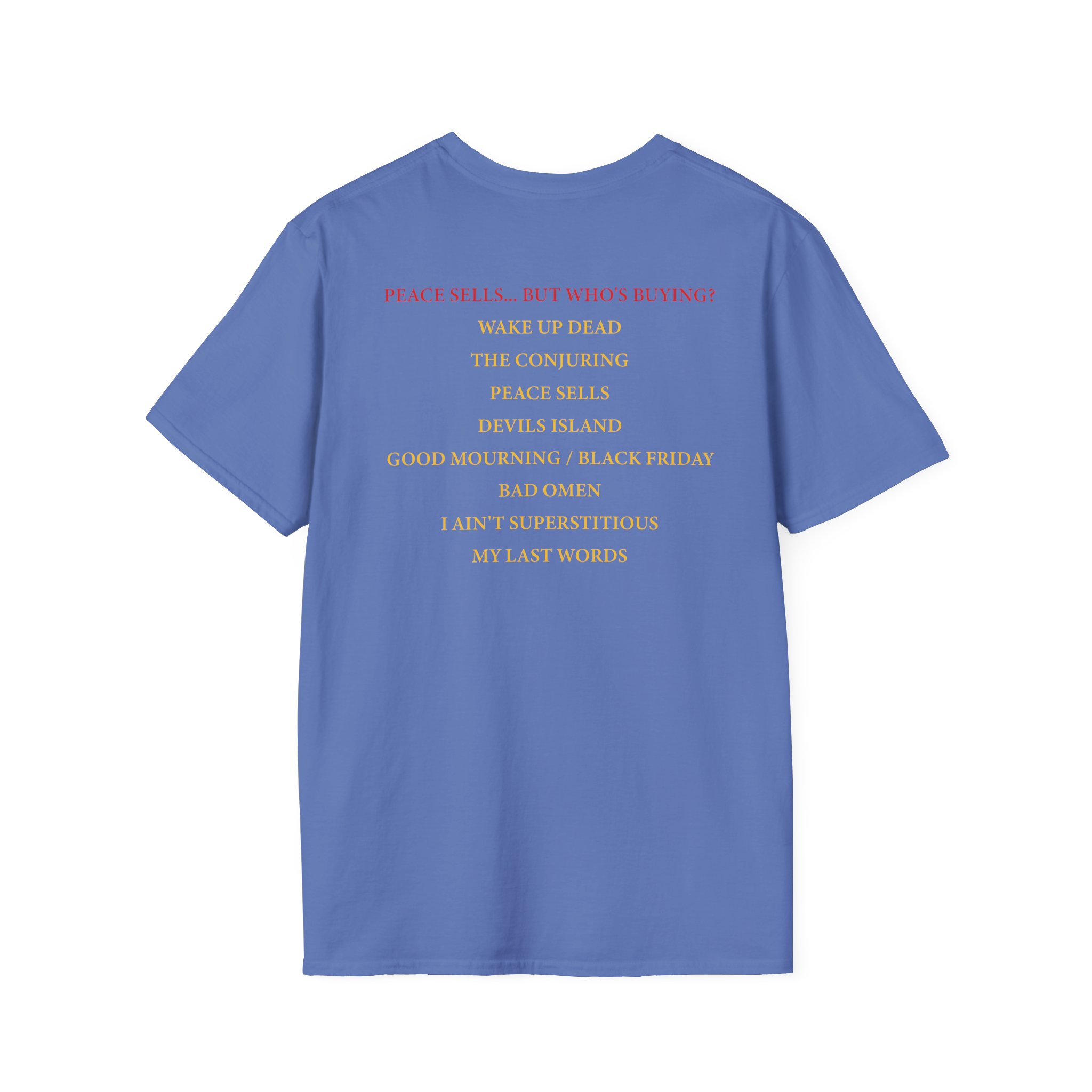 Megadeth Peace Sells Tracklist Unisex Softstyle T-Shirt