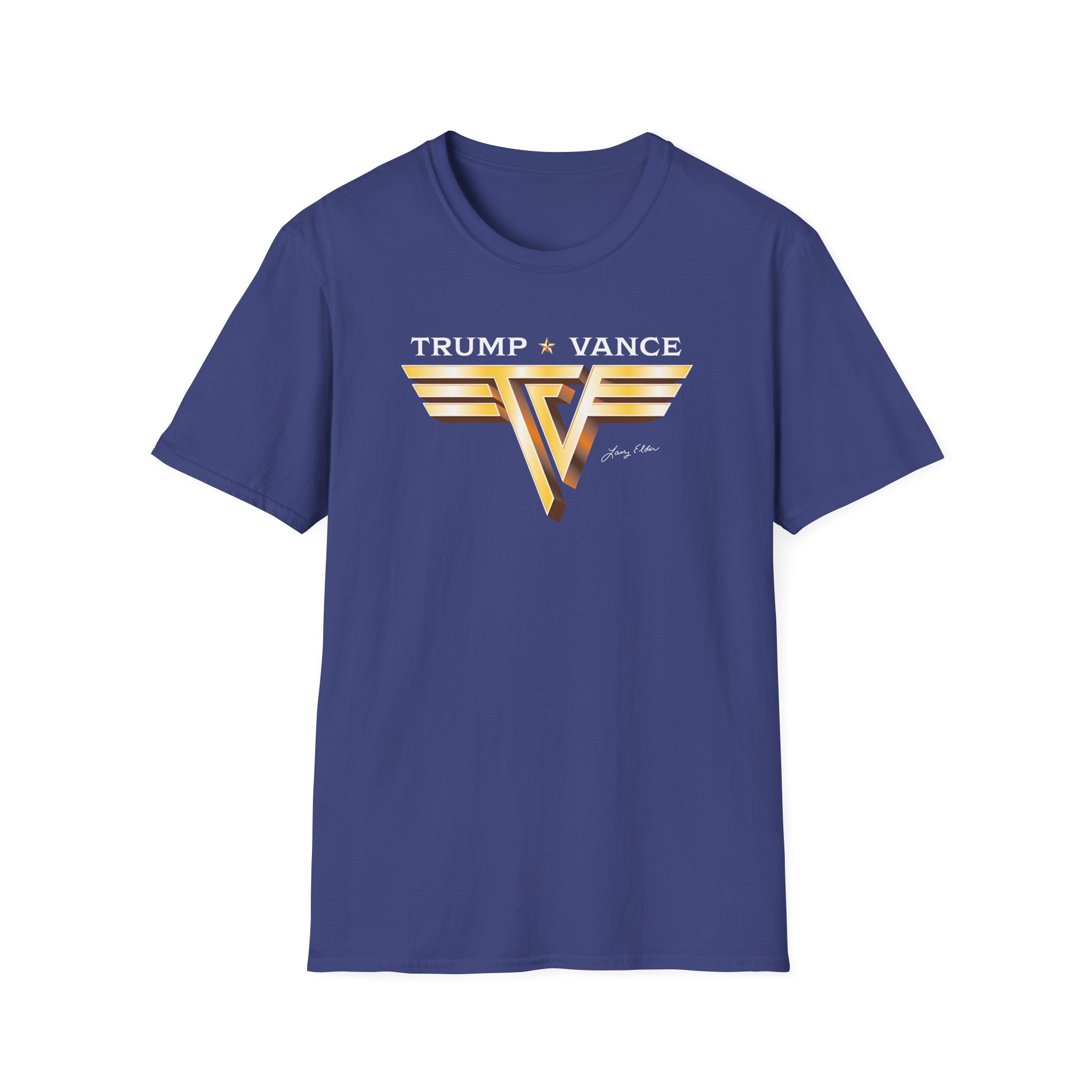 Larry Elder Trump Vance Vintage Band unisex softstyle t-shirt