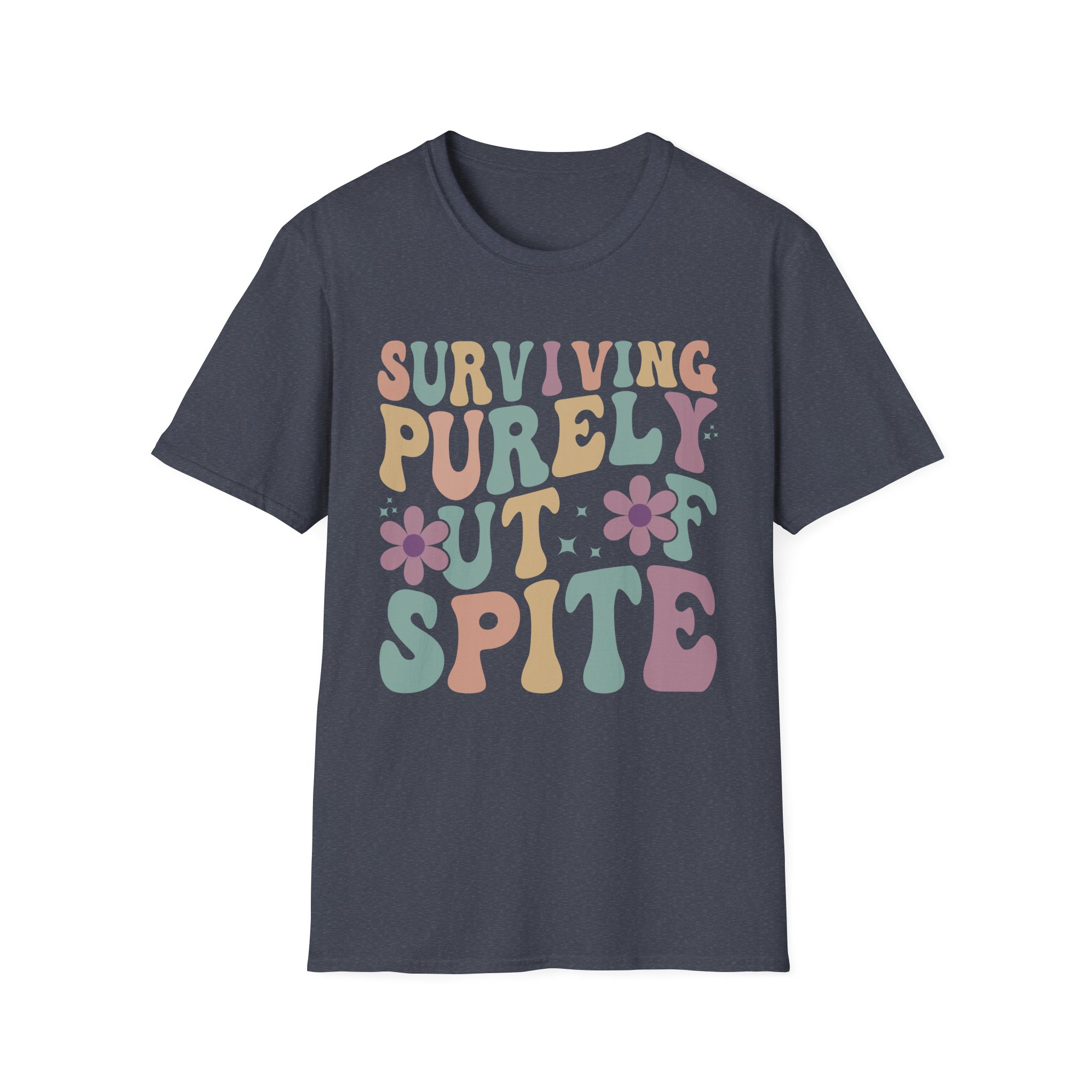 Derkslurp Surviving Purely Out Of Spite Unisex Softstyle T-Shirt