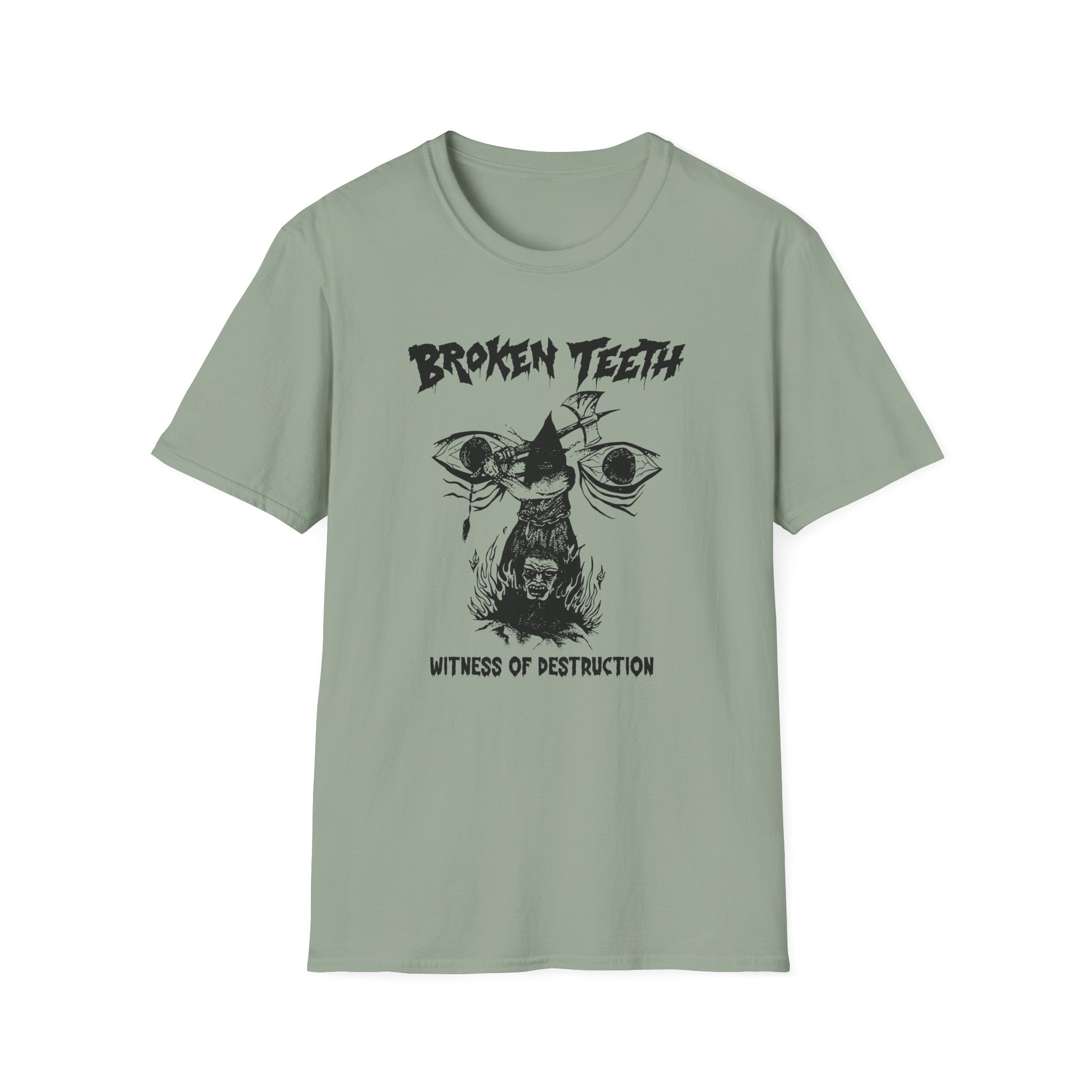 Broken Teeth Witness the Destruction Unisex Softstyle T-Shirt