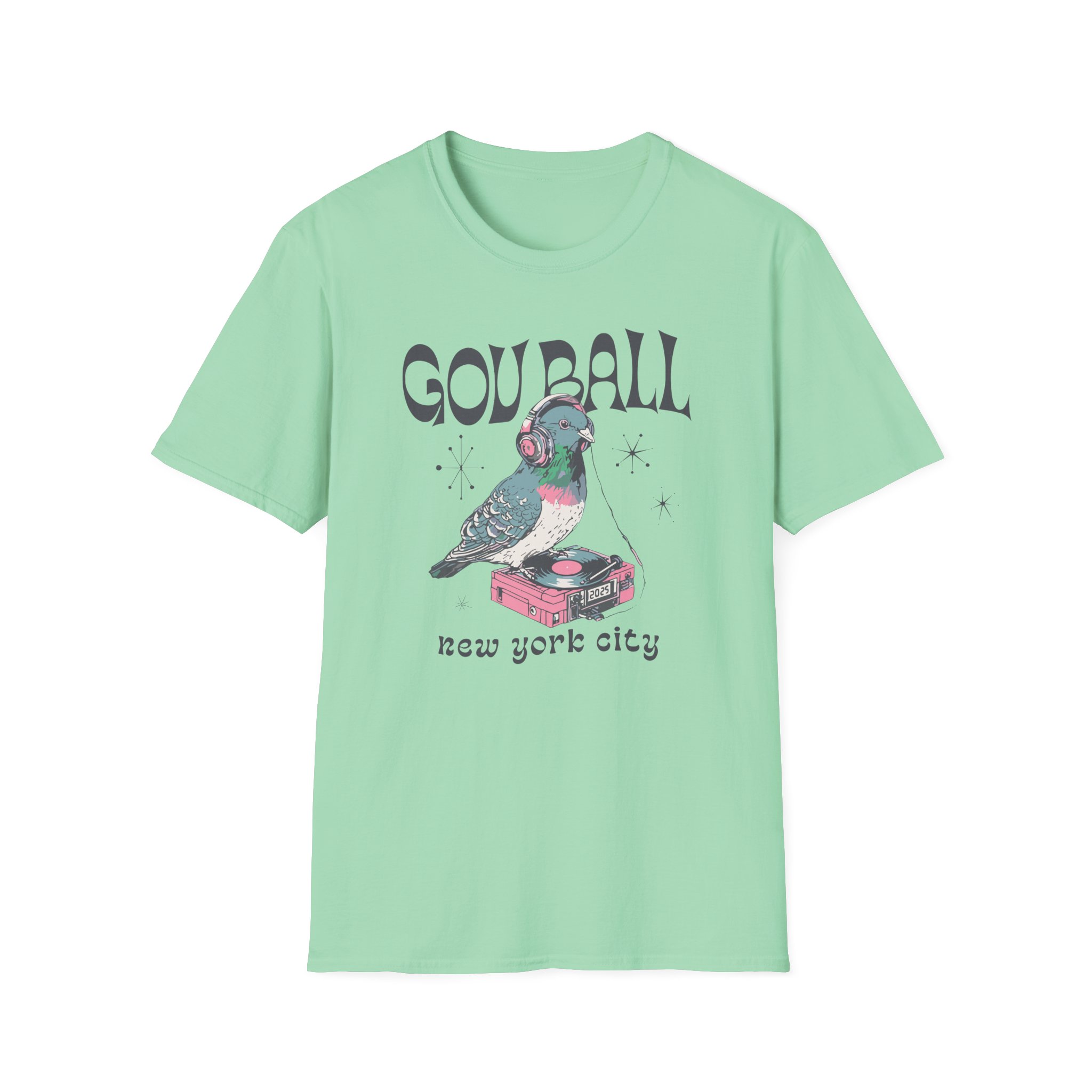 Gov Ball Pigeon Unisex Softstyle T-Shirt