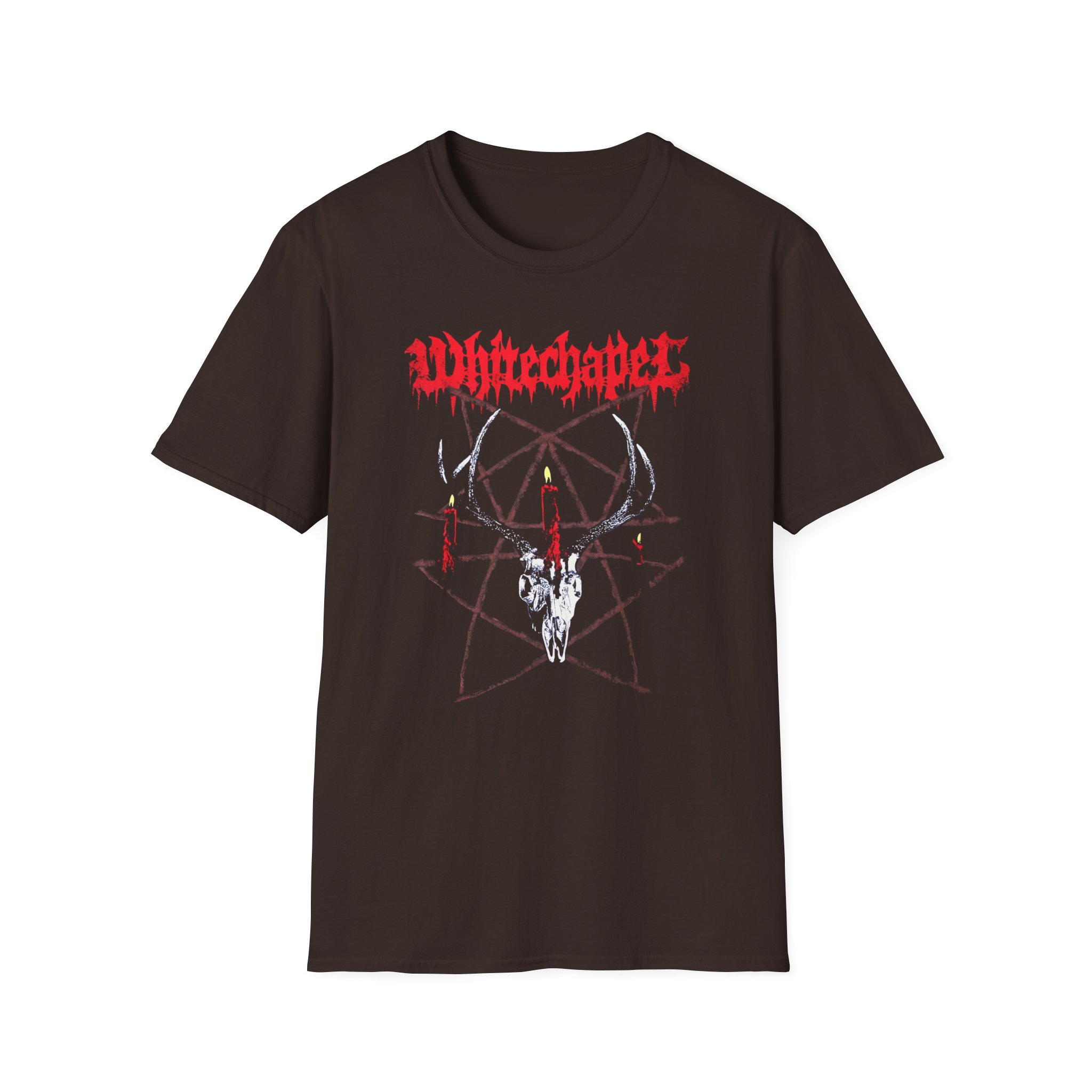 Whitechapel Pentagram Candle Unisex Softstyle T-Shirt