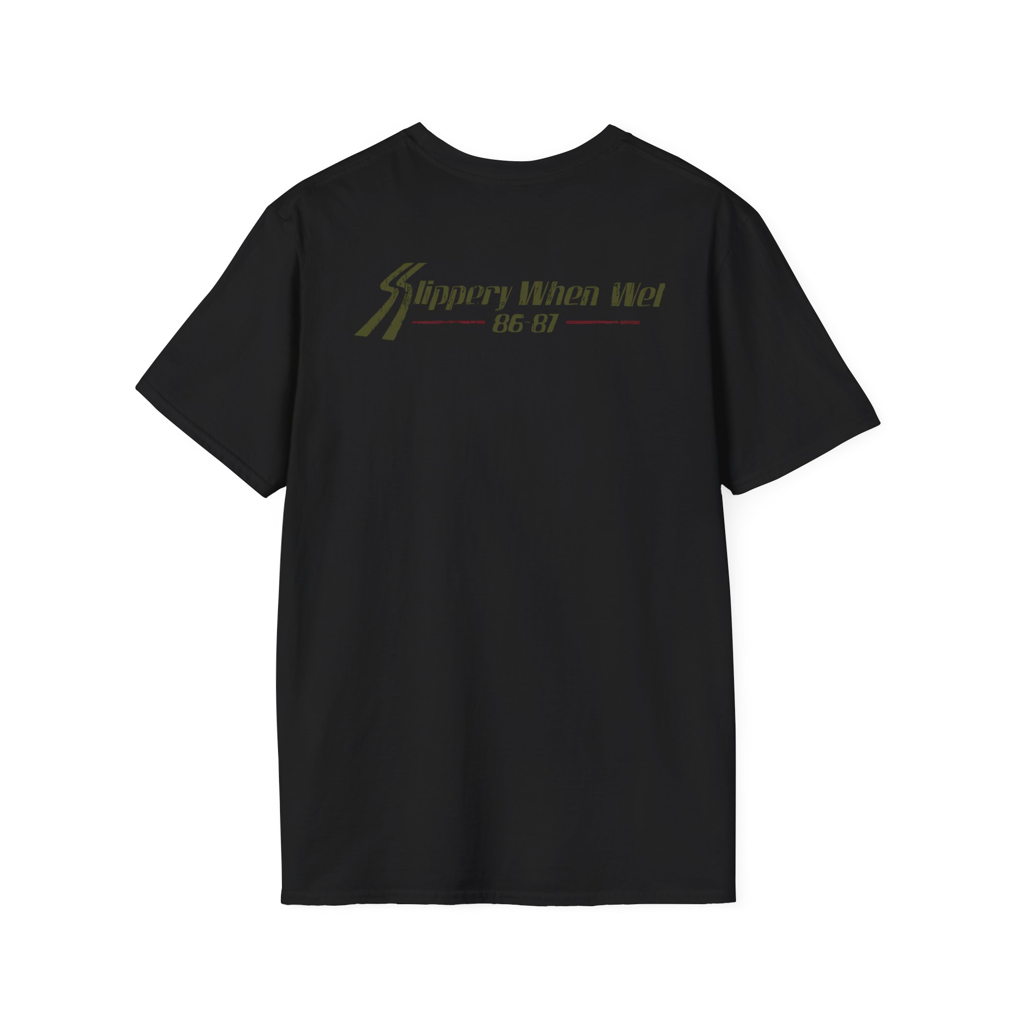 Bon Jovi Slippery When Wet Vintage World Tour Unisex Softstyle T-Shirt
