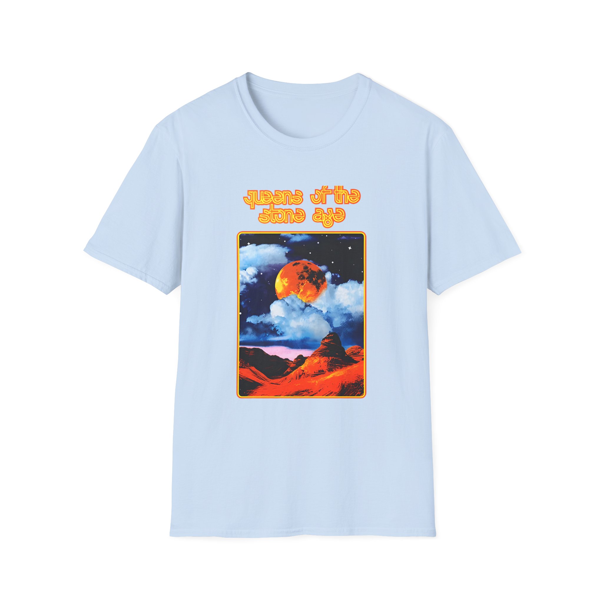 Queens of the Stone Age Moon Landscape Unisex Softstyle T-Shirt