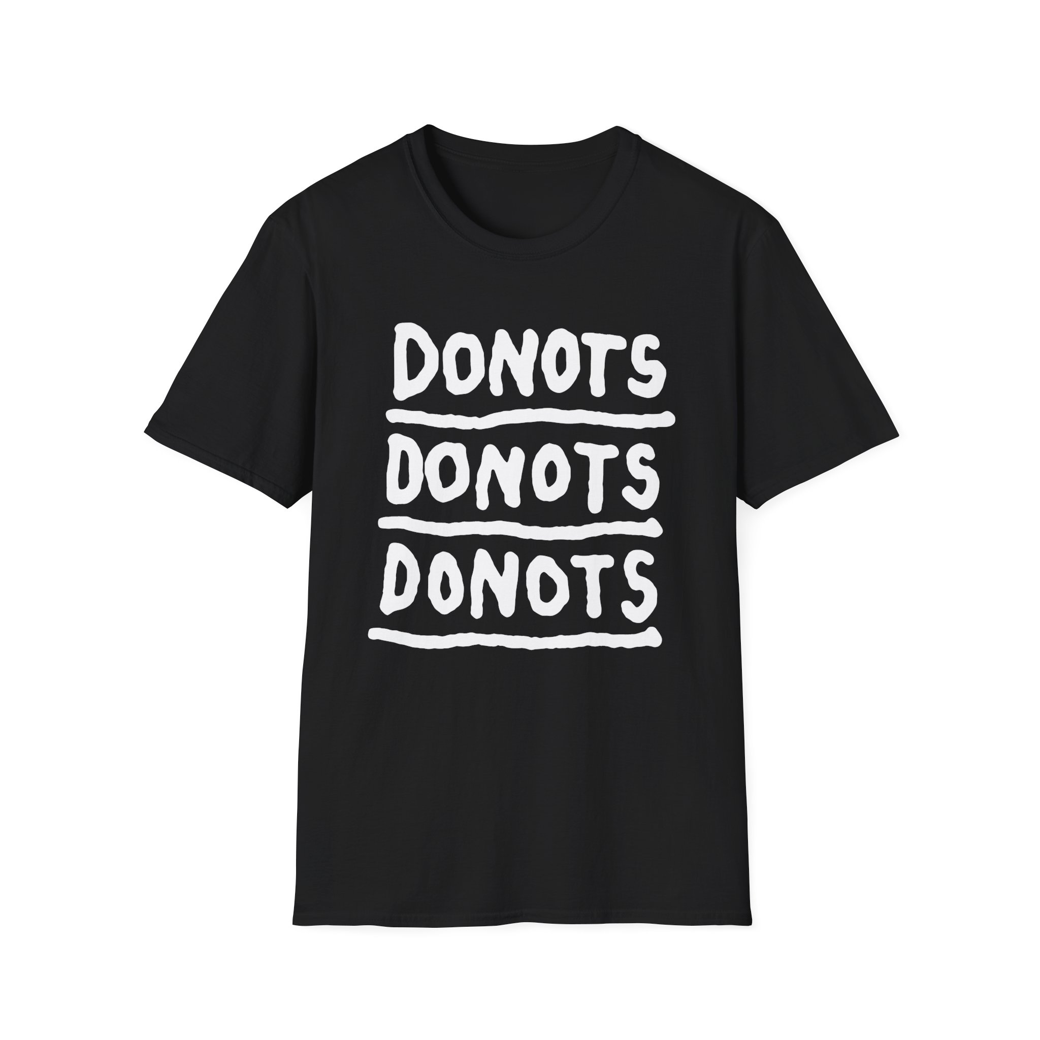Donots Triple Logo Unisex Softstyle T-Shirt