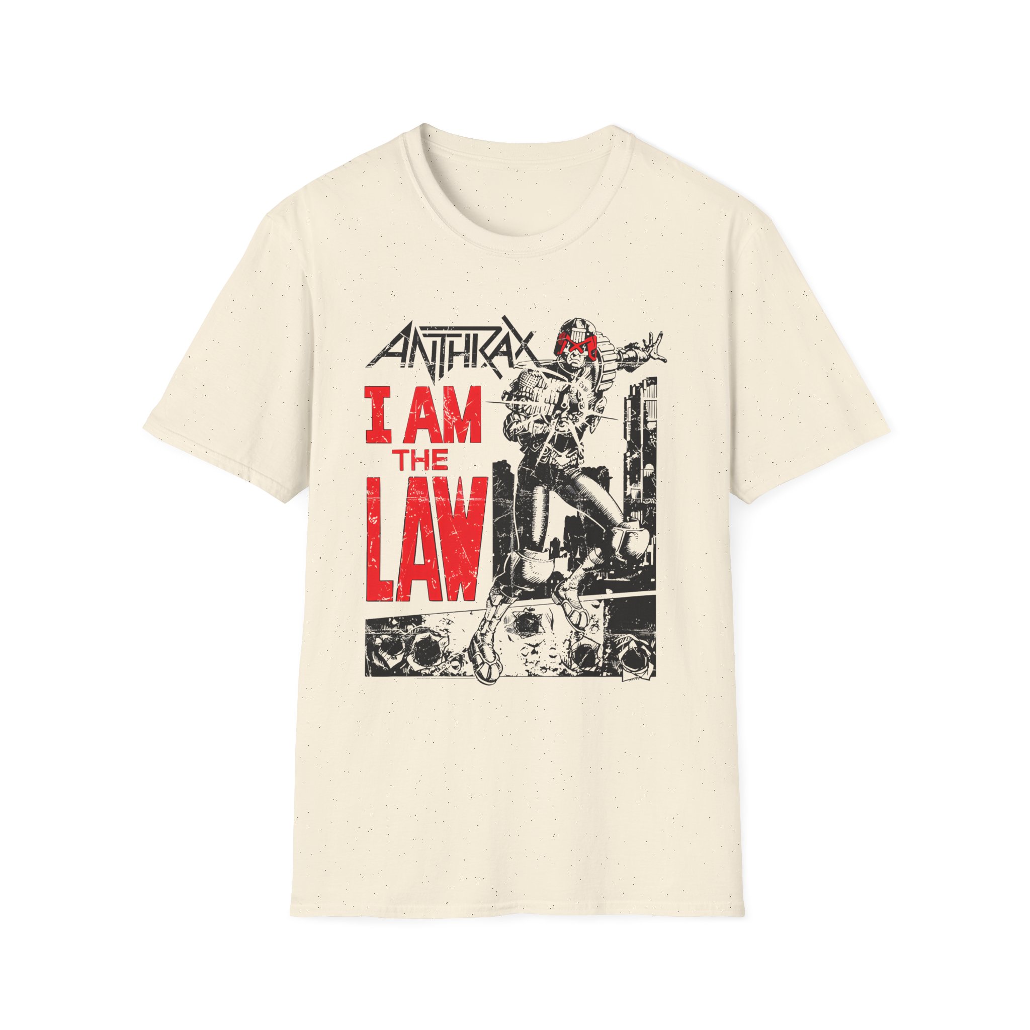 Anthrax I AM THE LAW Unisex Softstyle T-Shirt
