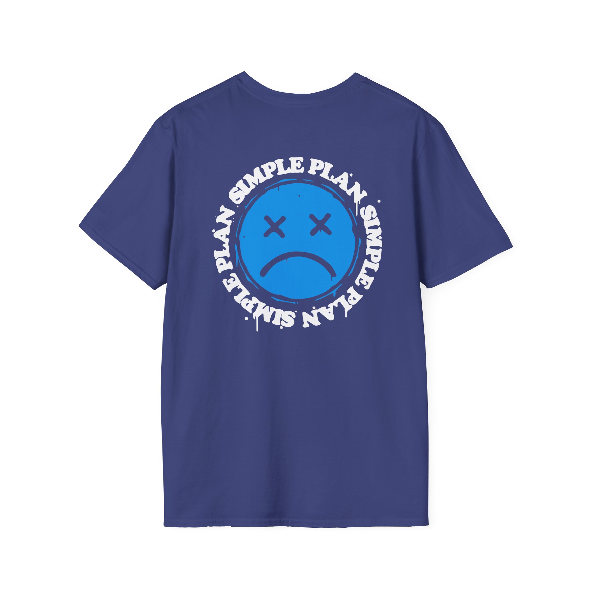 Simple Plan Sad Face Unisex Softstyle T-Shirt