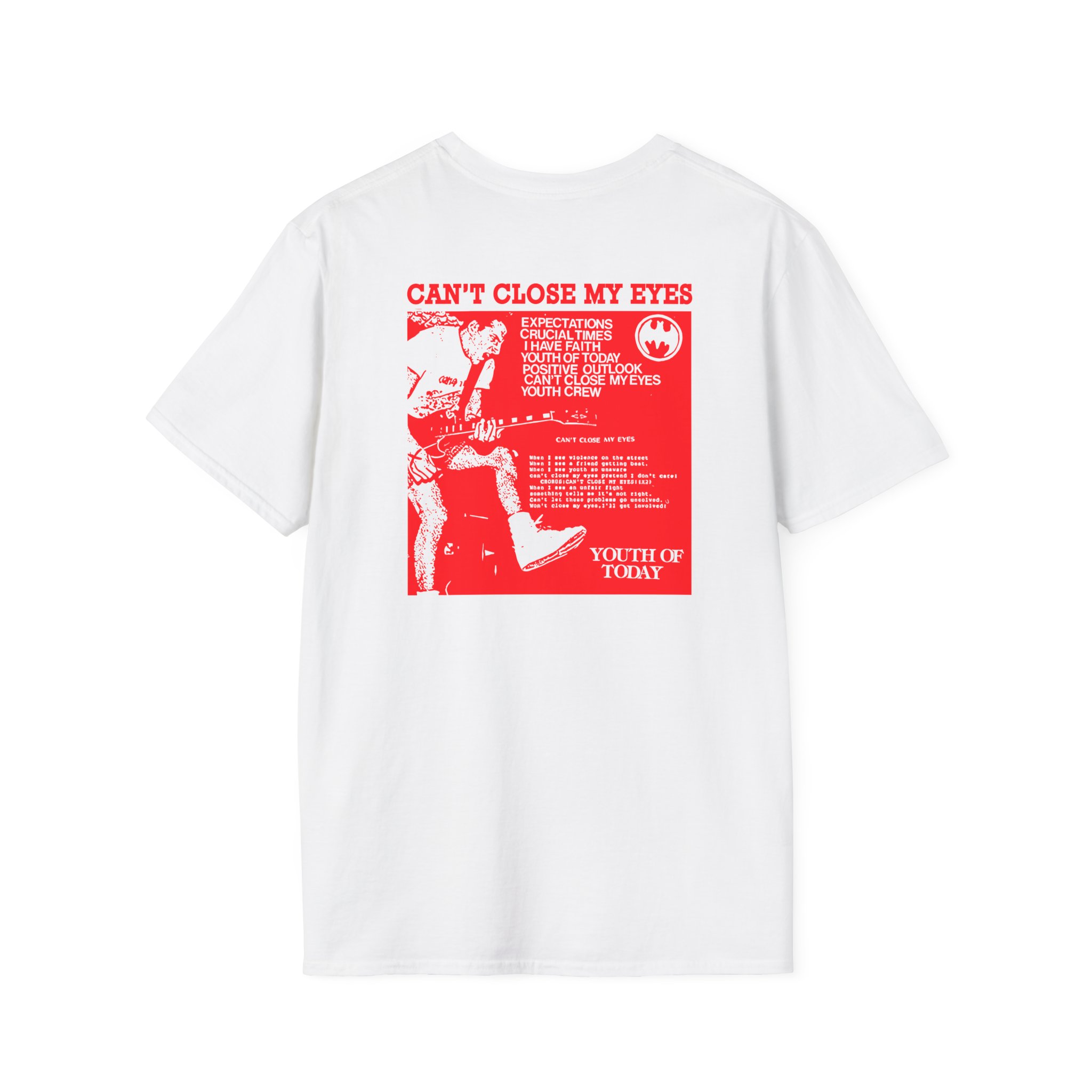 Youth of Today Can't Close My Eyes Meets Batman Unisex Softstyle T-Shirt