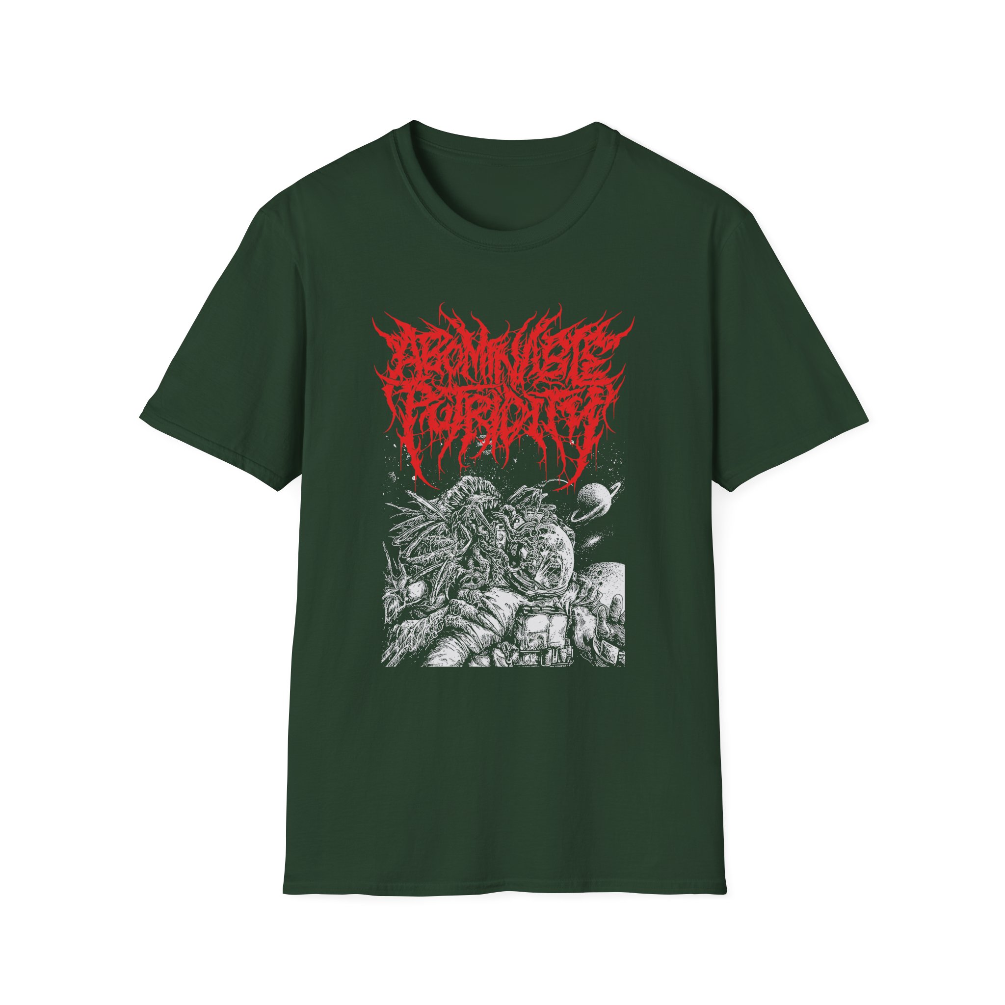 Abominable Putridity The Last Astronaut Red Logo Unisex Softstyle T-Shirt