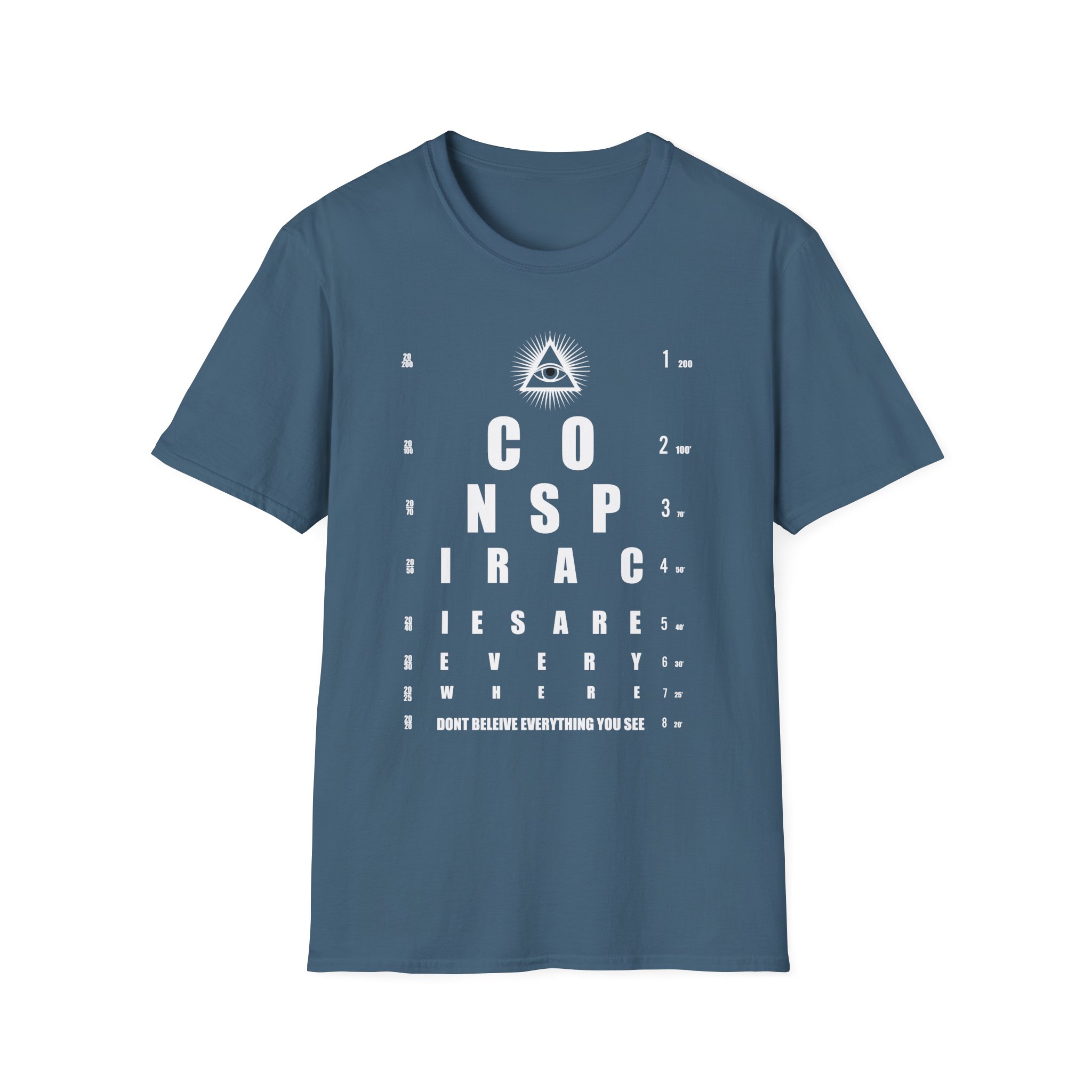 Shane Dawson Allseeing Eye Chart Conspiracy OU Unisex Softstyle T-Shirt
